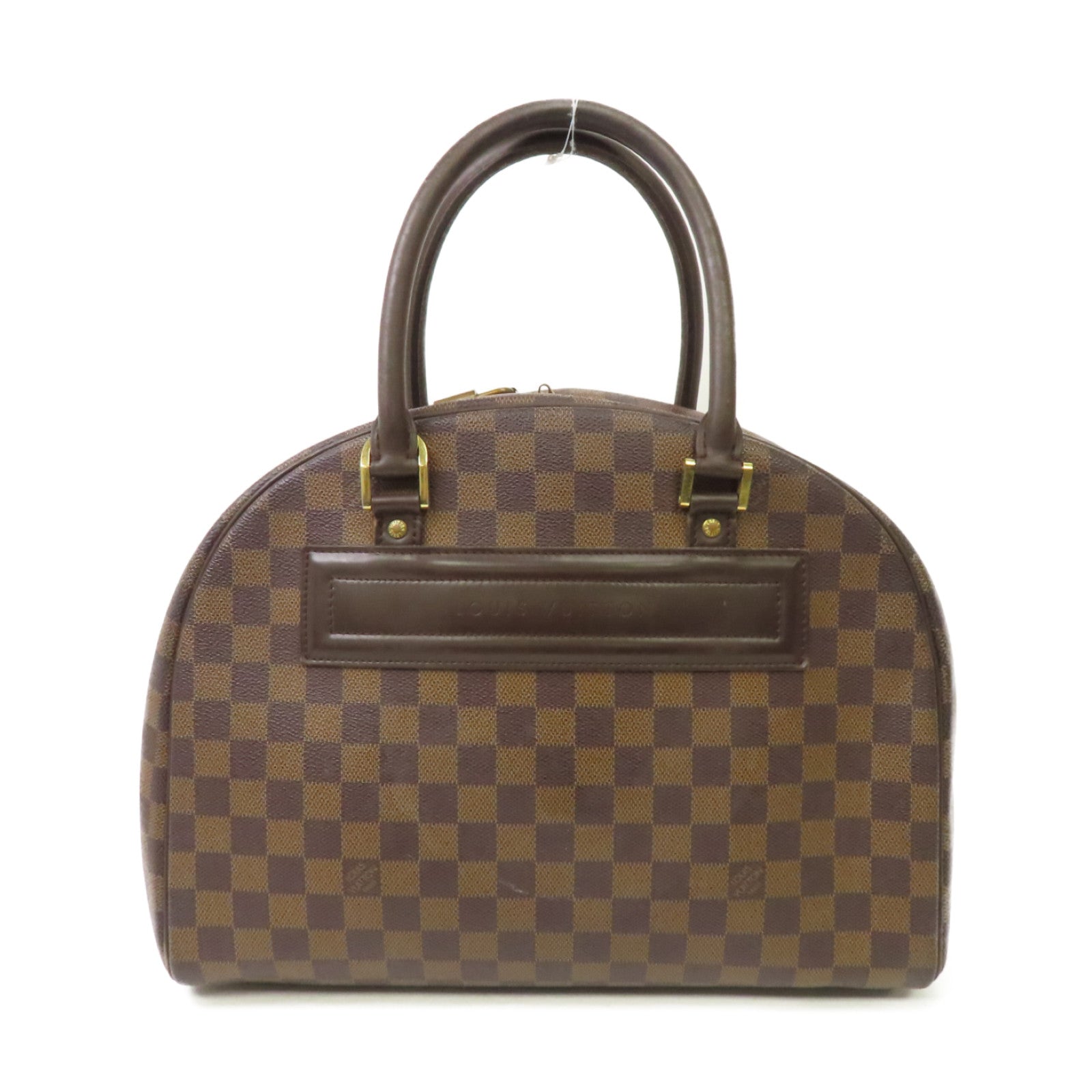 LOUIS VUITTON Damier Ebene Nolita金扣肩背袋啡色