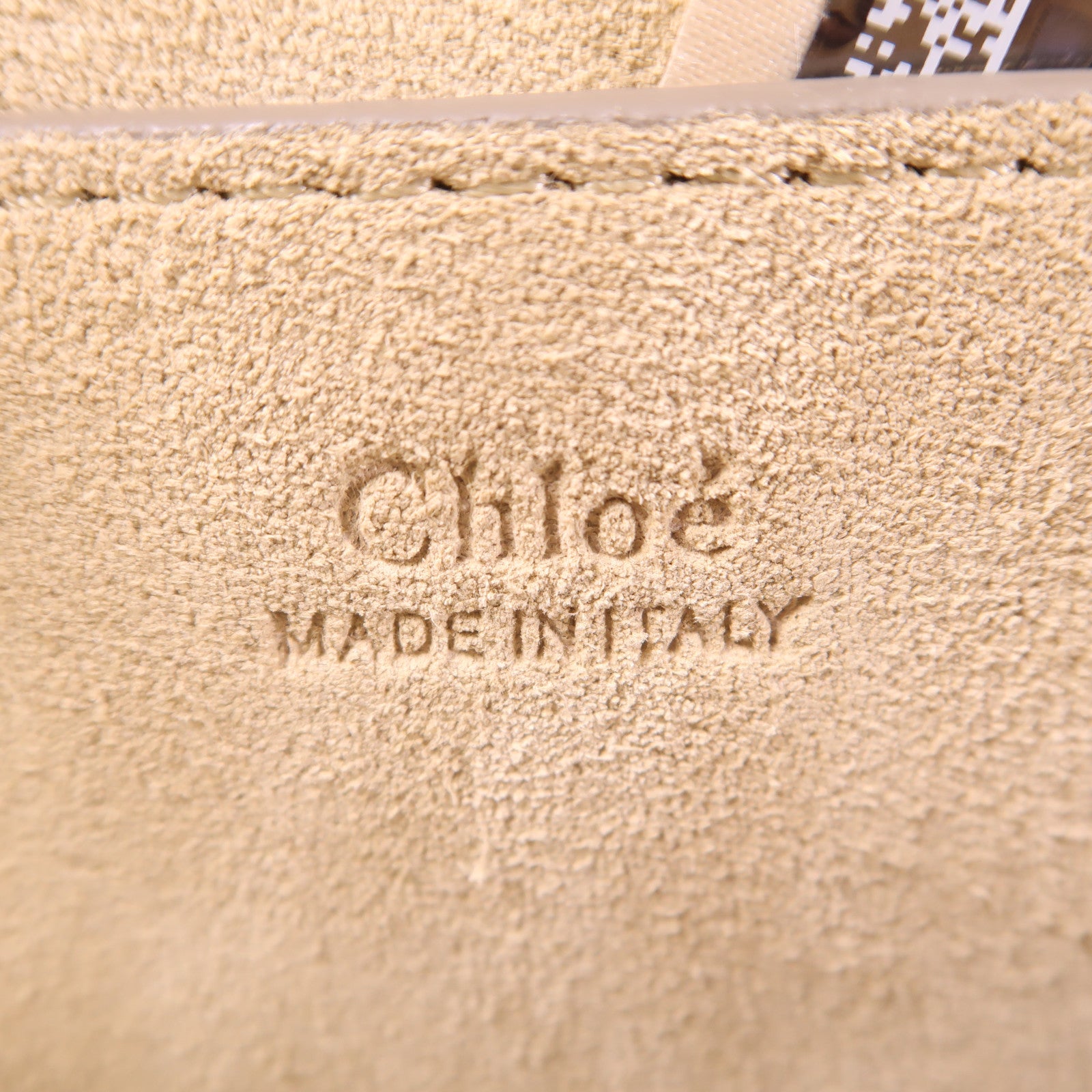 Chloe 牛皮皮革/麂皮皮革Shoulder Bag金扣手挽肩背兩用袋