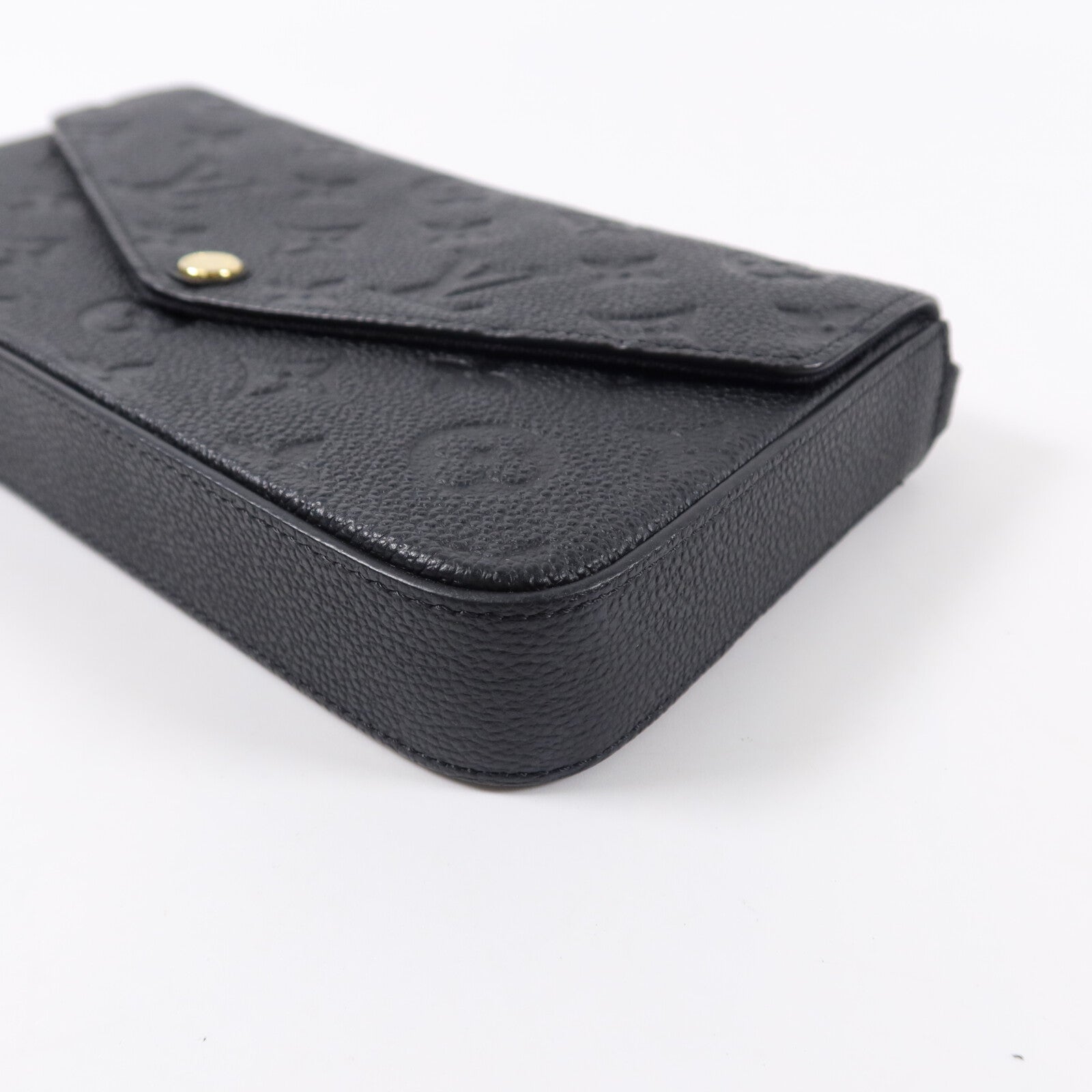 LOUIS VUITTON Monogram Empreinte Felicie Pochette金扣肩背袋