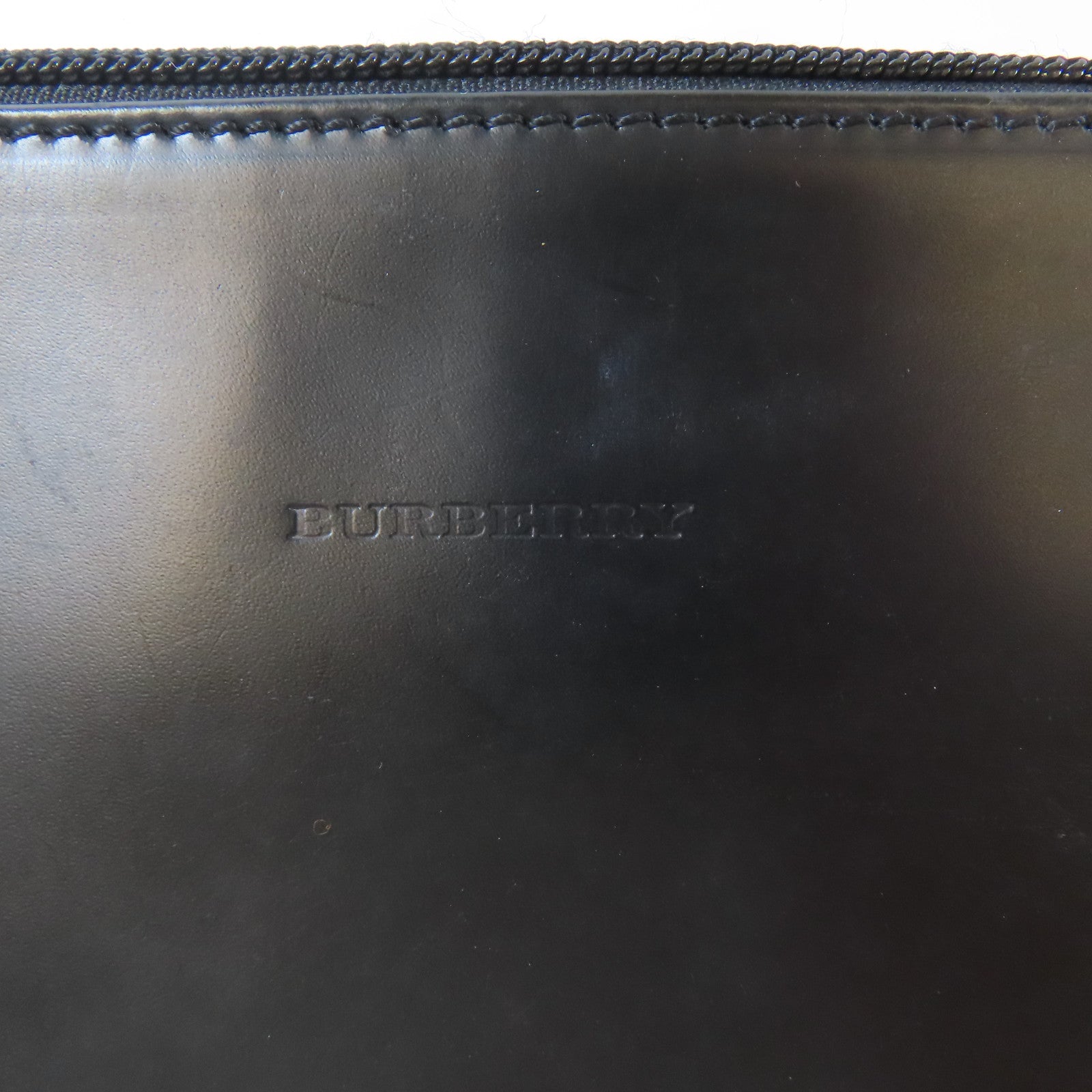 BURBERRY 牛皮皮革Shoulder Bag銀扣肩背袋黑色