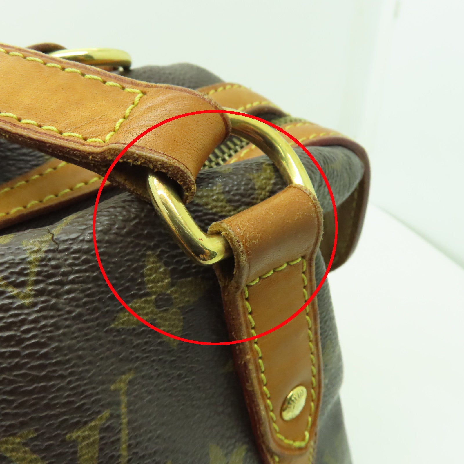 LOUIS VUITTON 【激減優惠】Monogram Stresa GM金扣肩背袋啡色