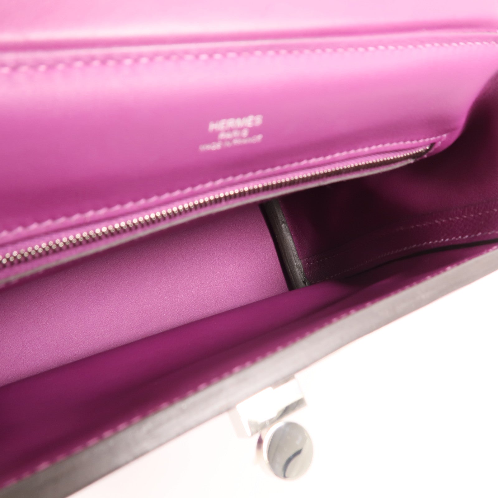 HERMES Evercolor皮革24/24 Mini手挽肩背兩用袋Anemone