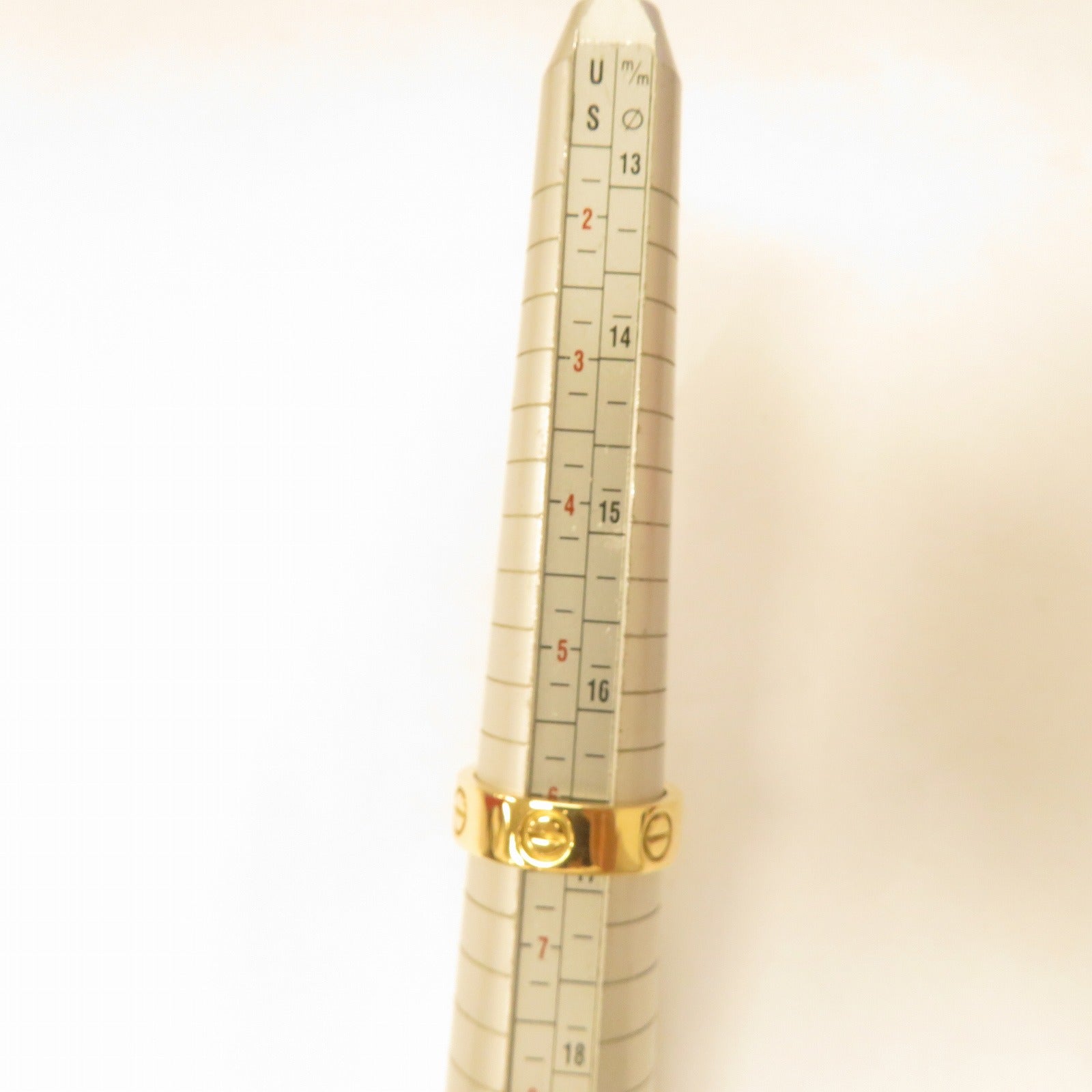 CARTIER 18K黃金Love Ring戒指Cartier#53/US#6.25
