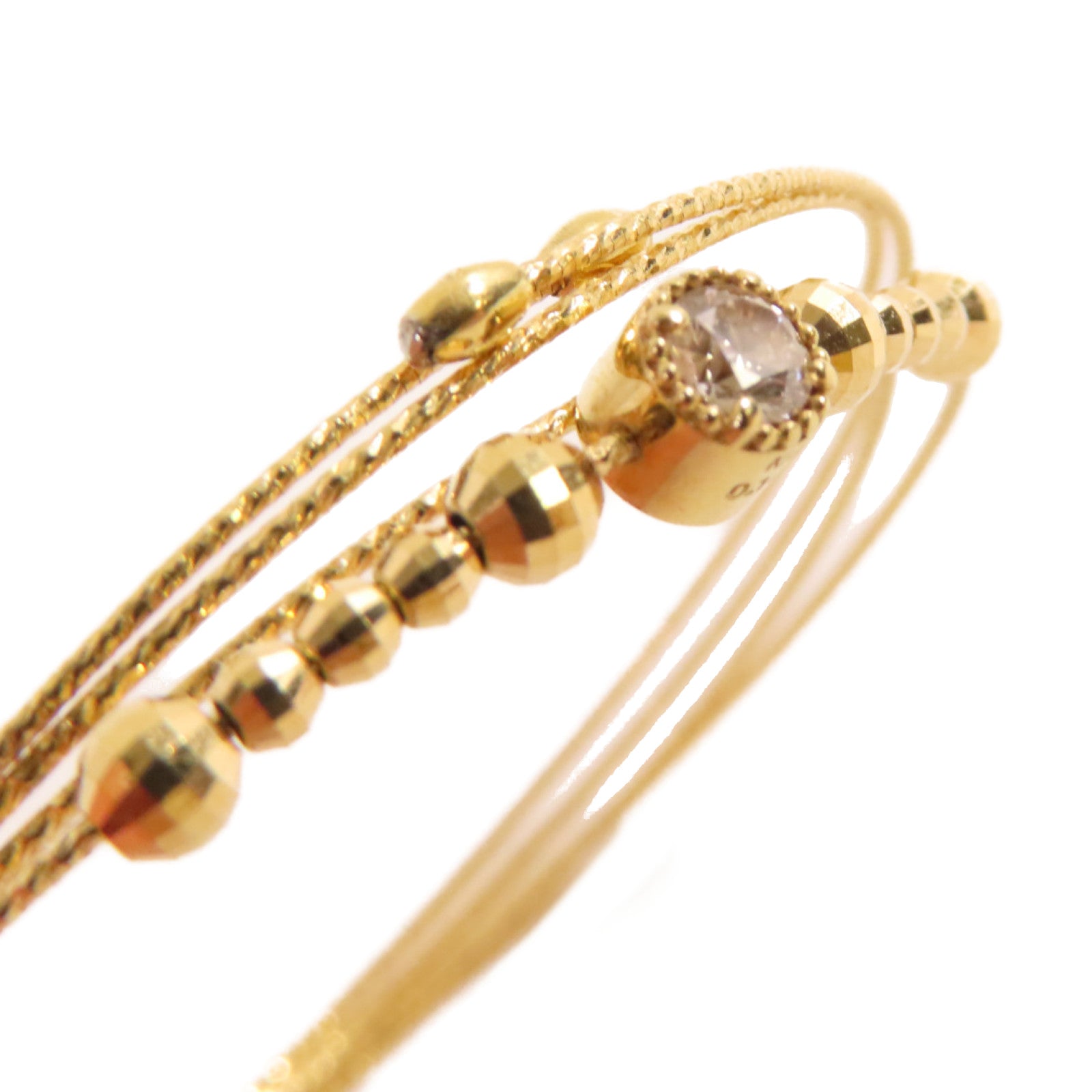 JEWELRY 18K黃金/鑽石Diamond Bangle手鐲