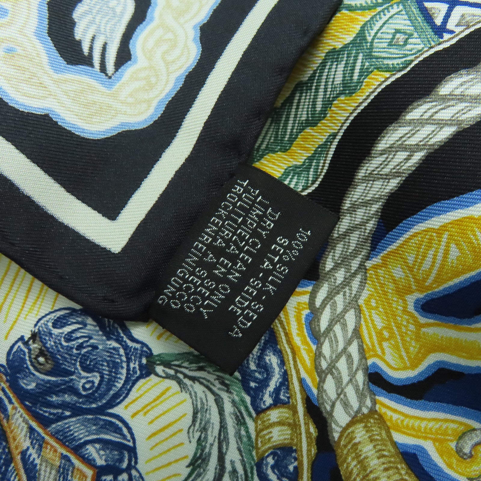 HERMES 【激減優惠】絲質Scarf 90x90絲巾深藍色/藍色