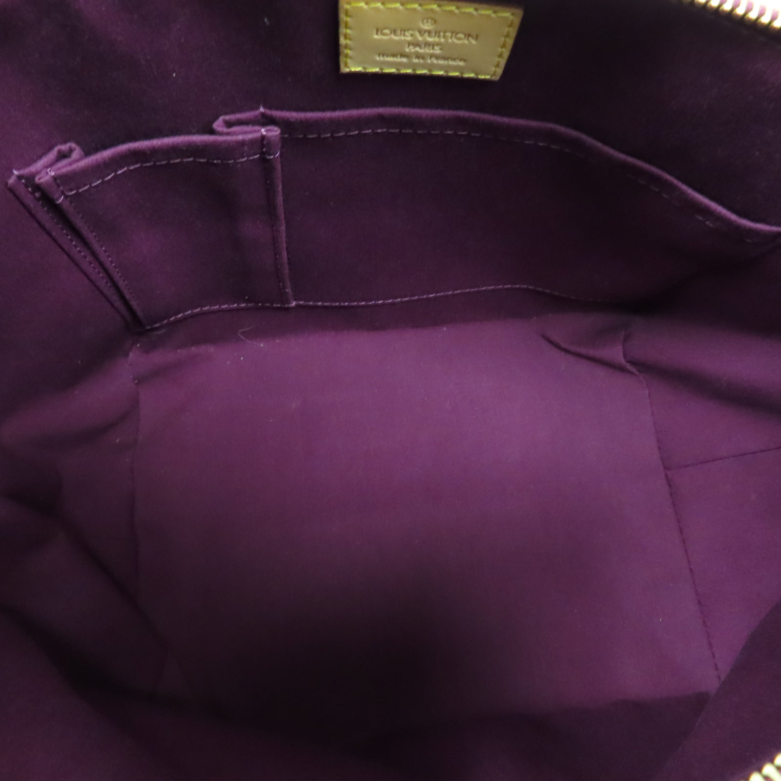 LOUIS VUITTON 【激減優惠】Monogram Vernis Bellevue金扣手挽袋酒紅色