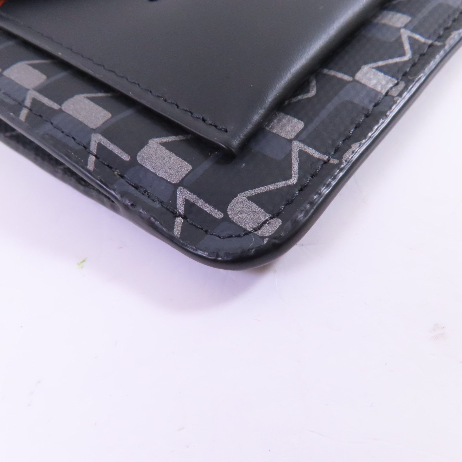 SELECTION 牛皮皮革Moynat Card Case銀扣卡套