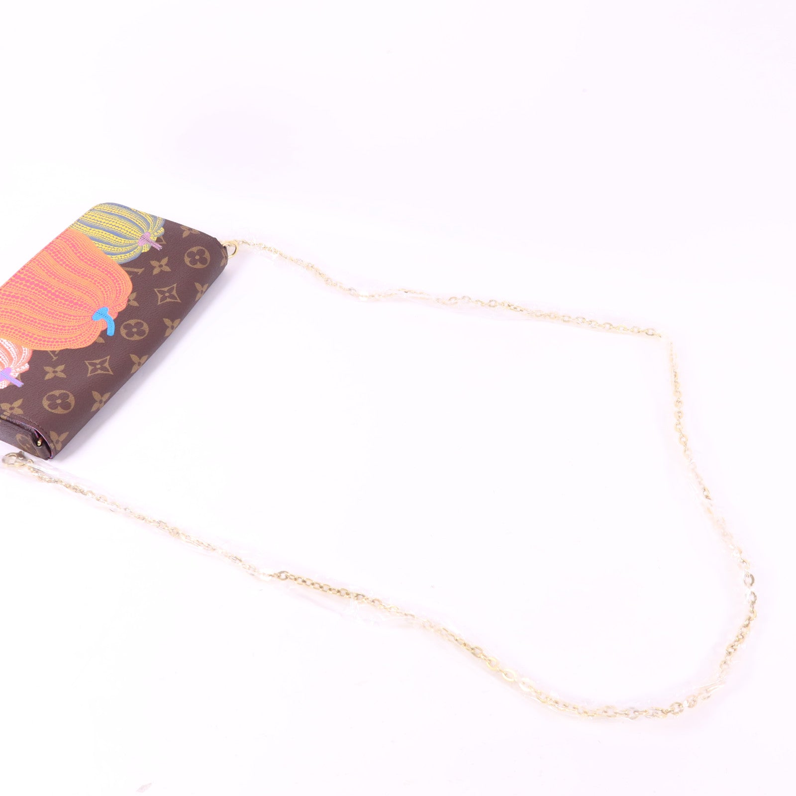 LOUIS VUITTON Monogram LV x YK Felicie Pochette金扣鏈帶肩背袋