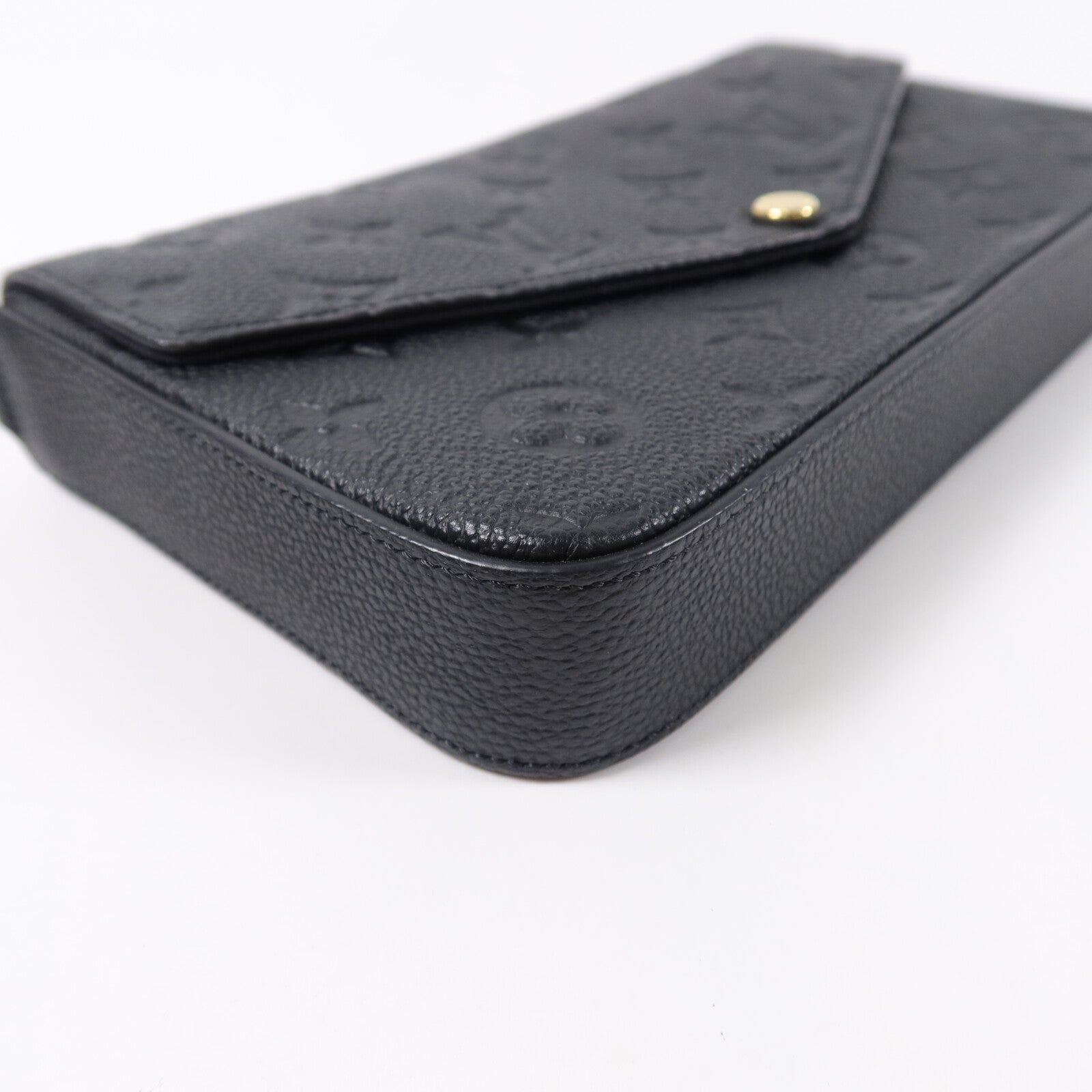 LOUIS VUITTON Monogram Empreinte Felicie Pochette金扣肩背袋