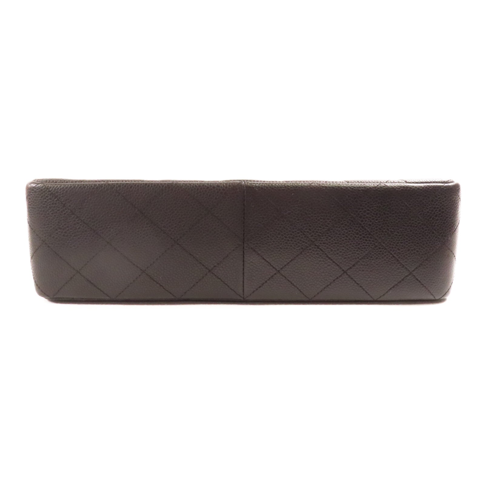 CHANEL 牛皮皮革Large Classic Single Flap銀扣鏈帶肩背袋