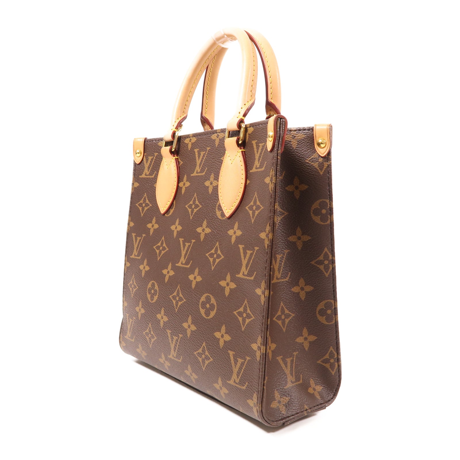 LOUIS VUITTON LV GHW Sac Plat BB 2 Way Shoulder Handbag M45847 Monogram Brown