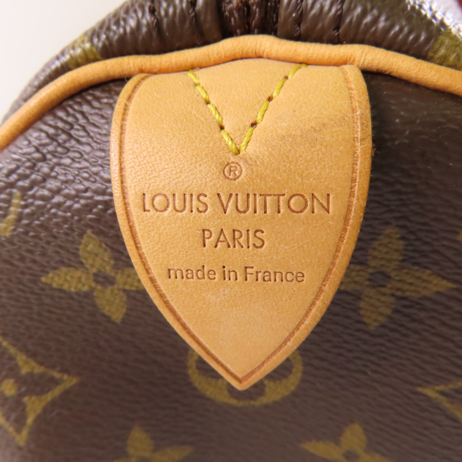 LOUIS VUITTON Monogram Speedy 35金扣手挽袋