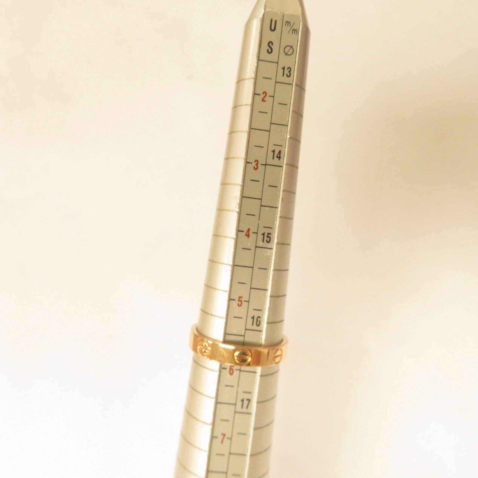 CARTIER 18K玫瑰金Love Wedding Ring戒指Cartier#51/US#5.75