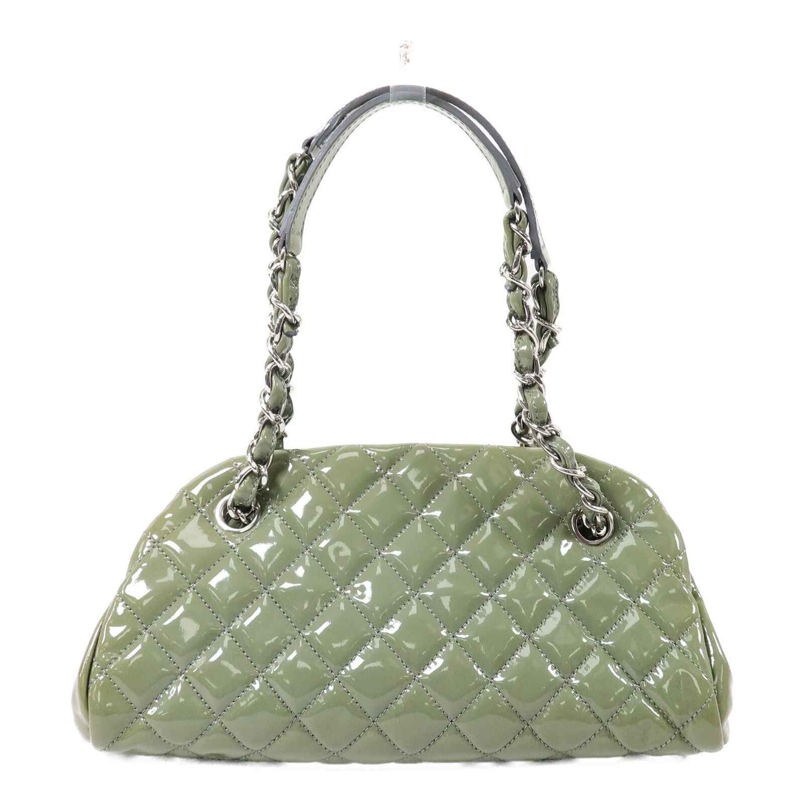 CHANEL 漆皮皮革Chain Shoulder Bag鏈帶肩背袋