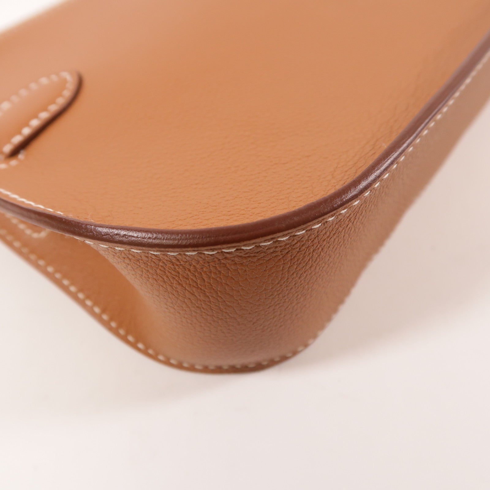 HERMES Evercolor皮革Jypsiere Mini金扣肩背袋