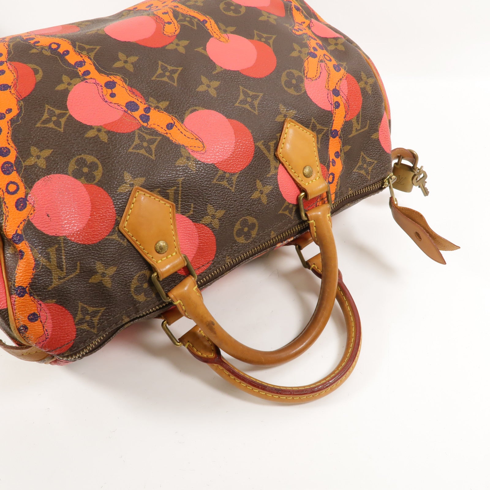LOUIS VUITTON Monogram Ramage Speedy 30金扣手挽袋