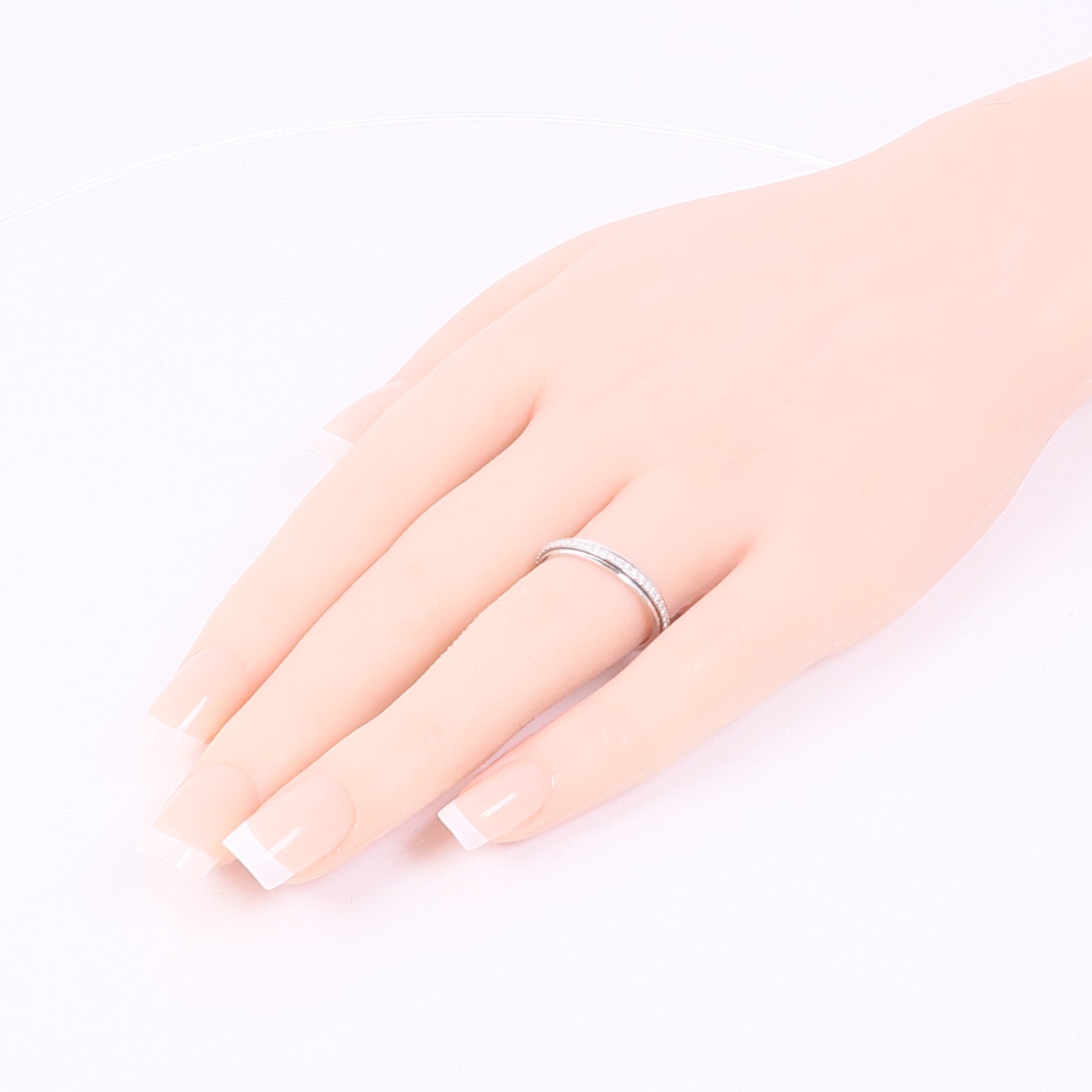 JEWELRY Diamond Ring 18K White Gold US#7.5