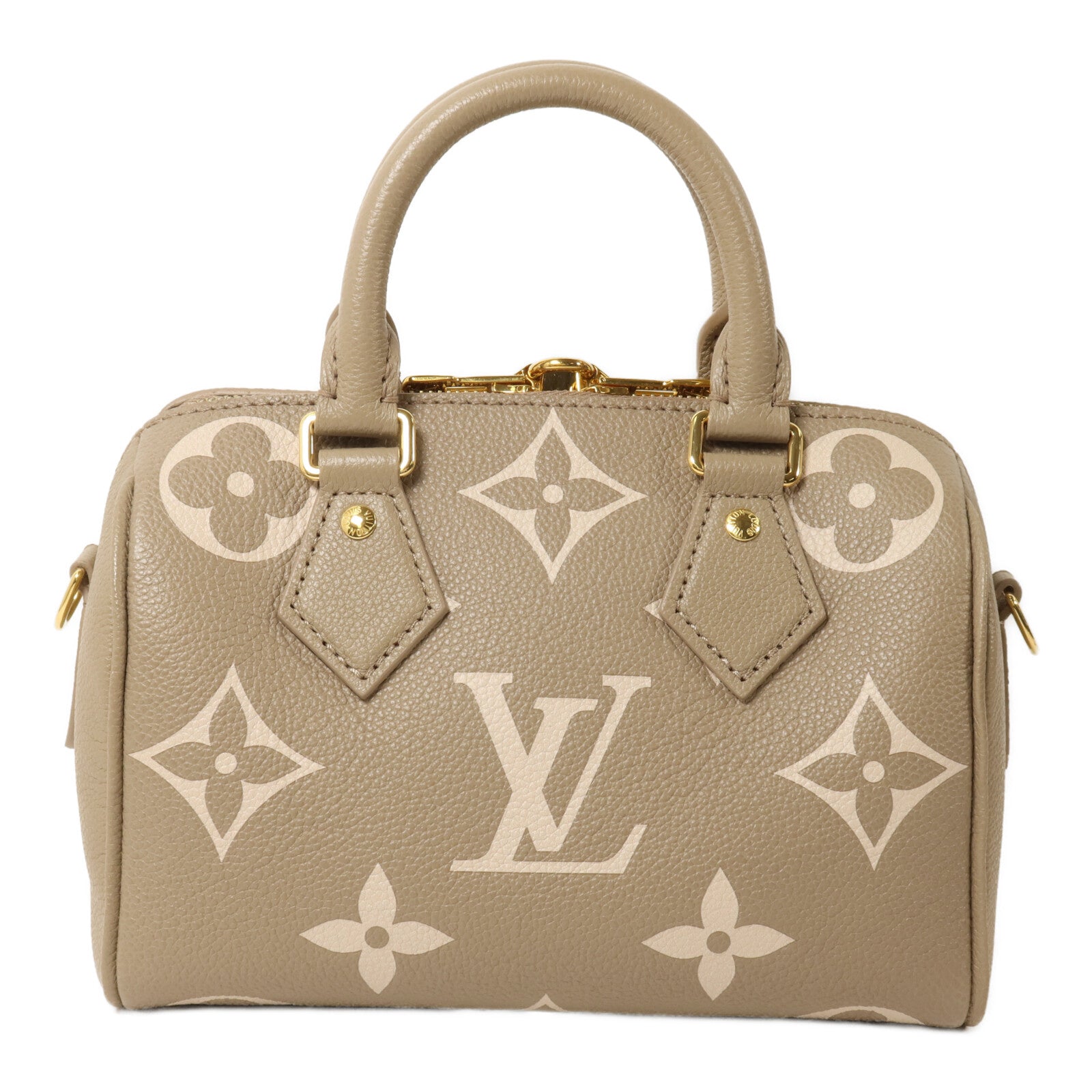 LOUIS VUITTON Monogram Empreinte Speedy Bandouliere 20鏈帶手挽肩背兩用袋