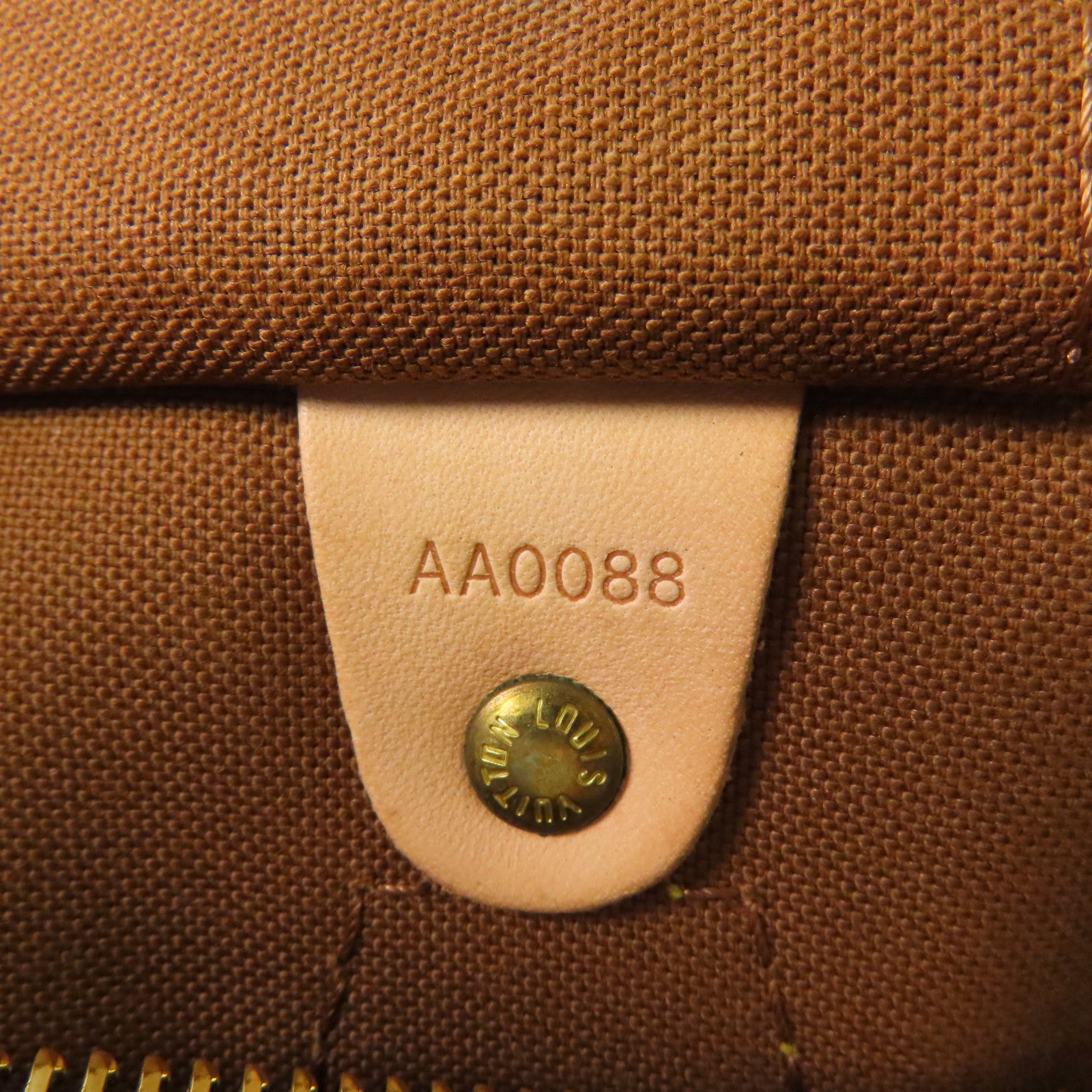 LOUIS VUITTON Monogram Speedy 35金扣手挽袋