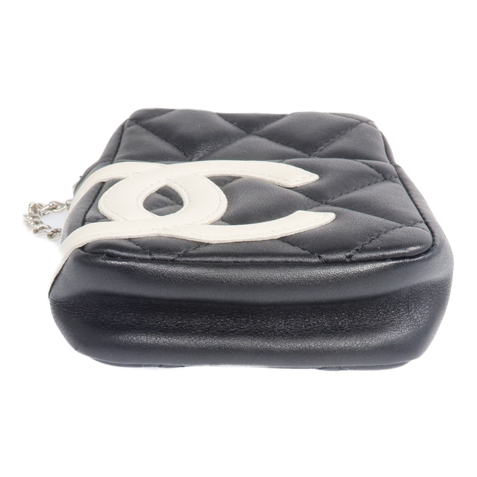CHANEL 牛皮皮革Cambon Belt Pouch銀扣錢包