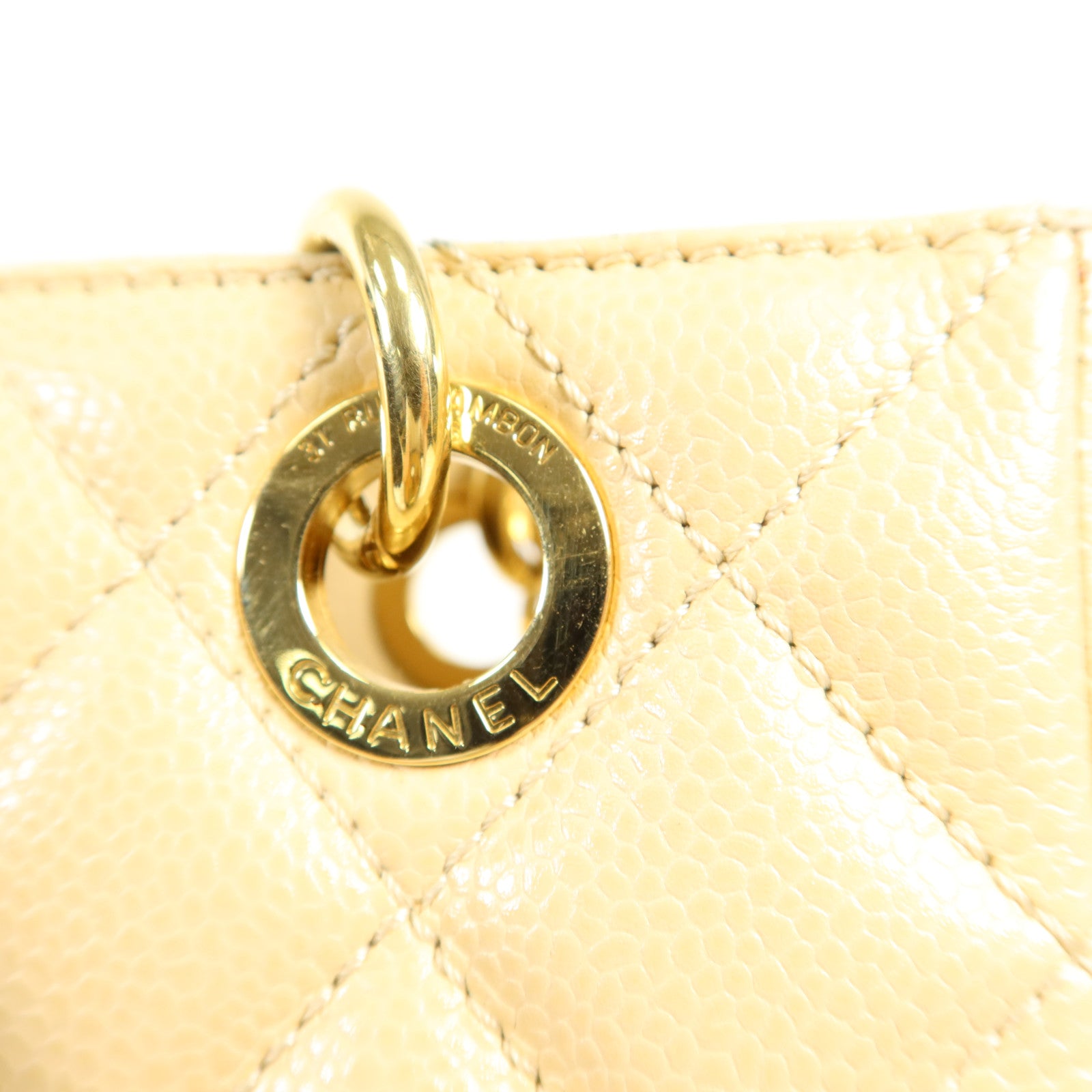 CHANEL 牛皮皮革PST Petite Shopping Tote Bag金扣肩背袋