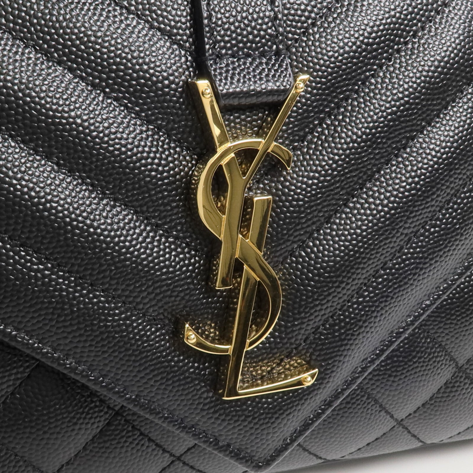 SAINT LAURENT 牛皮皮革Envelope Small Bag金扣鏈帶肩背袋