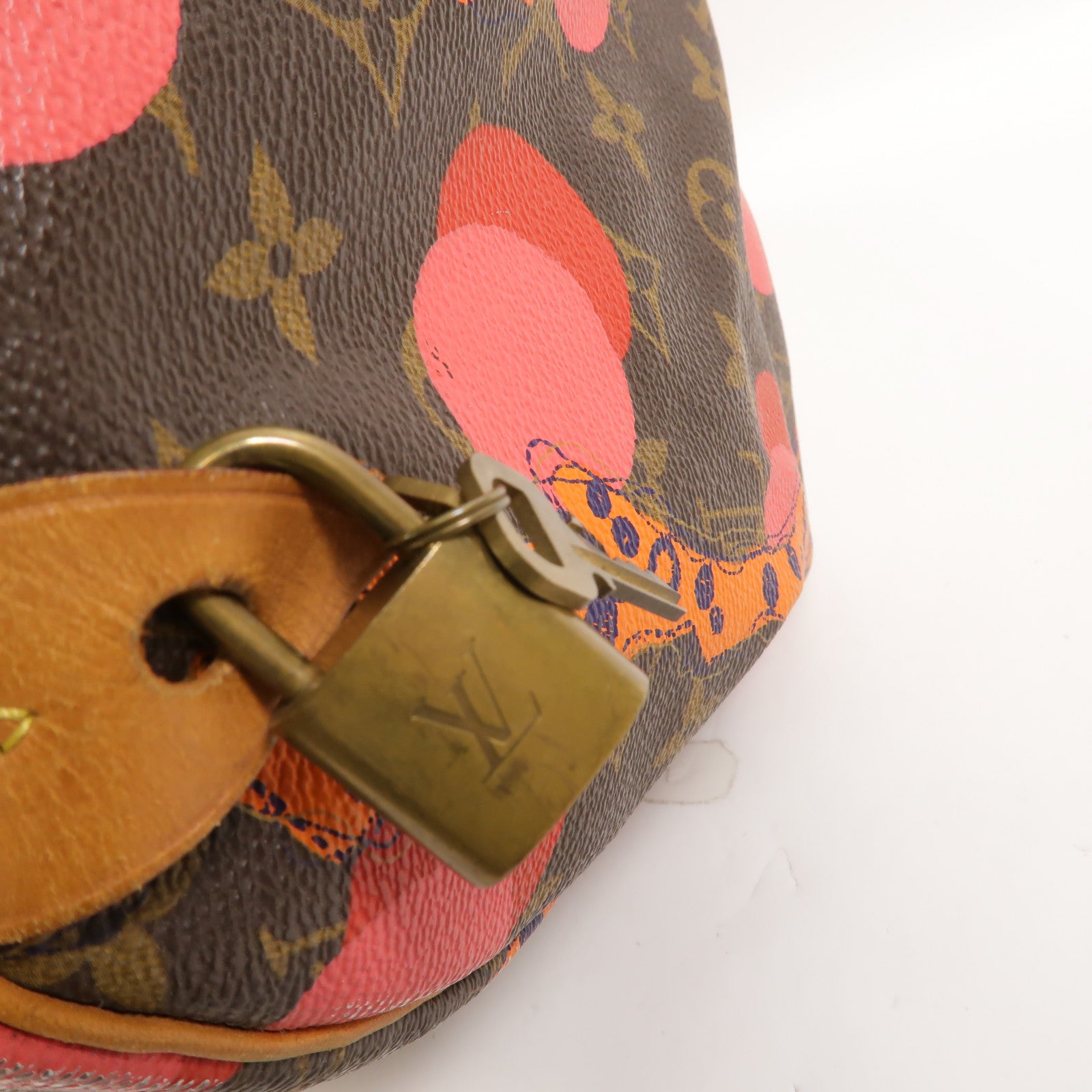 LOUIS VUITTON Monogram Ramage Speedy 30金扣手挽袋