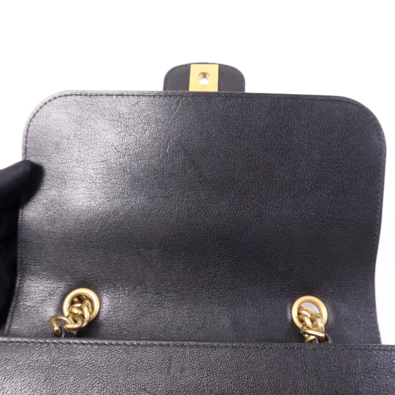 CHANEL 【激減優惠】牛皮皮革Chain Shoulder Bag金扣鏈帶肩背袋