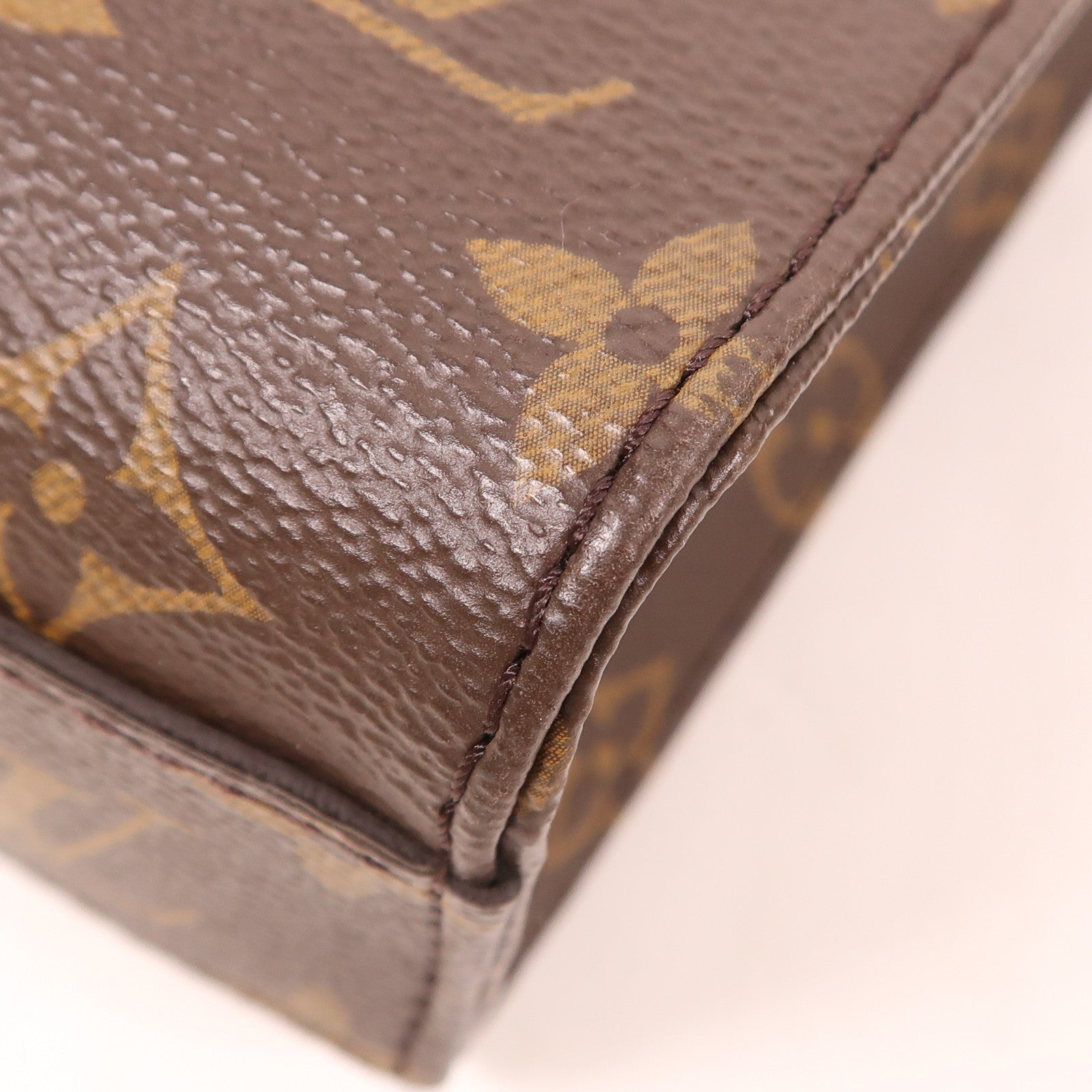 LOUIS VUITTON LV GHW Sac Plat BB 2 Way Shoulder Handbag M45847 Monogram Brown