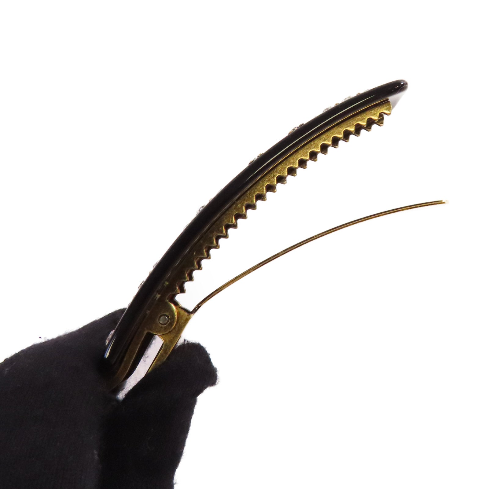 GUCCI PVC Hair Clip髮夾黑色