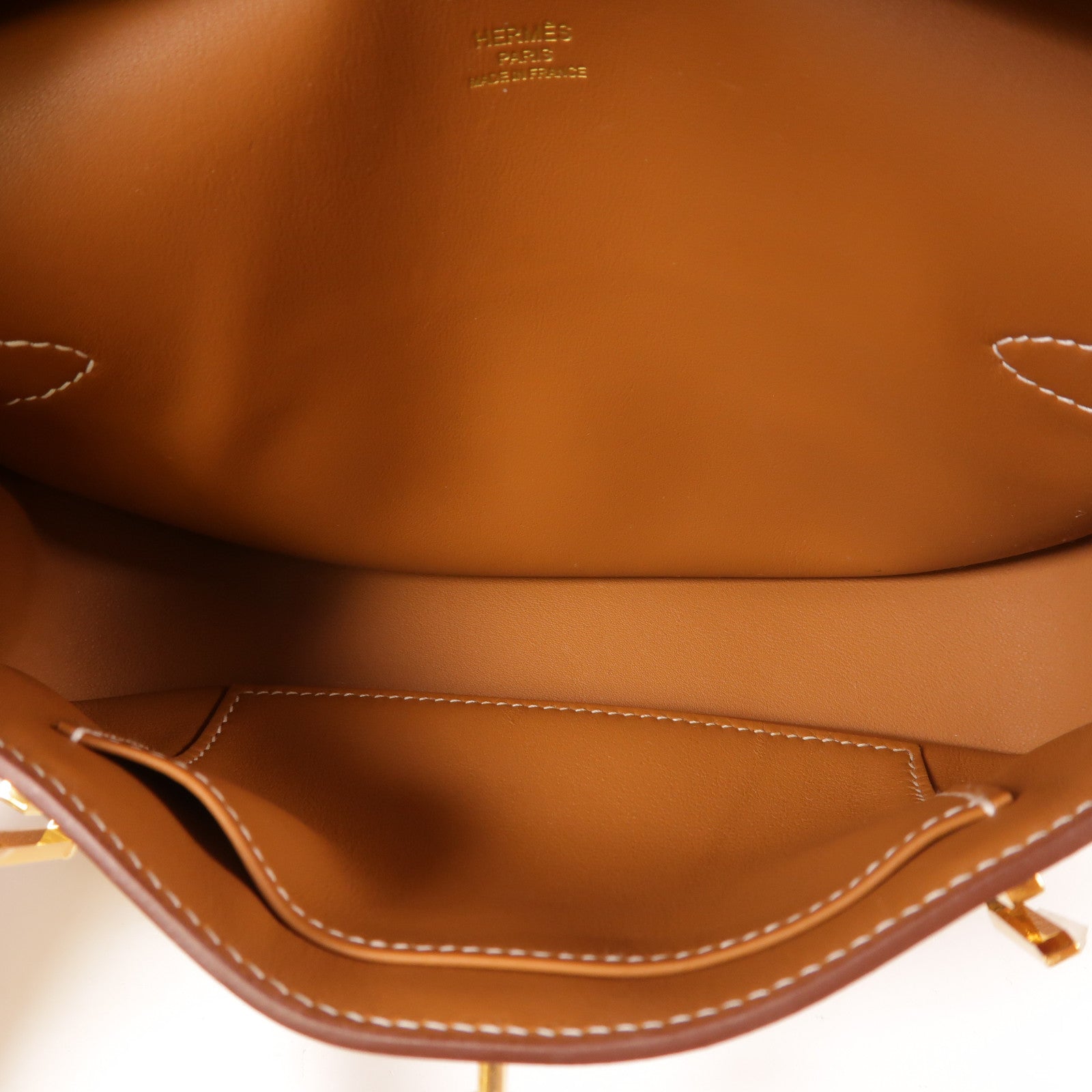 HERMES Evercolor皮革Jypsiere Mini金扣肩背袋