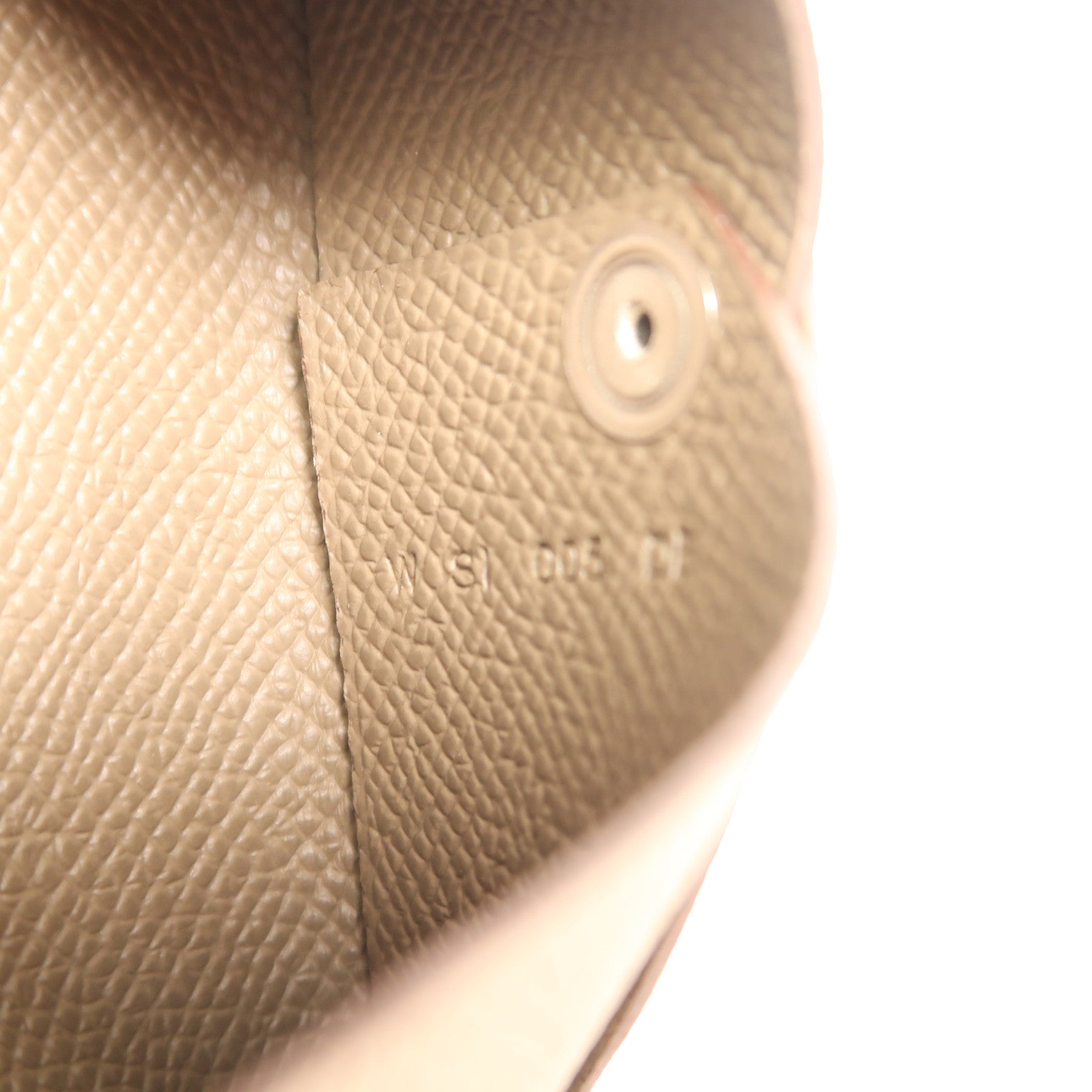 HERMES Epsom皮革Calvi Card Case銀扣卡套Etoupe