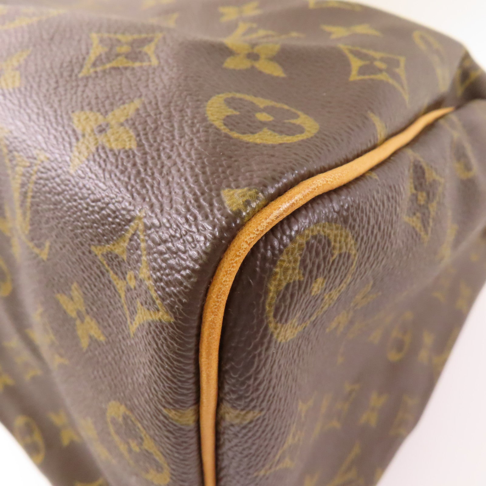 LOUIS VUITTON Monogram Speedy 35金扣手挽袋