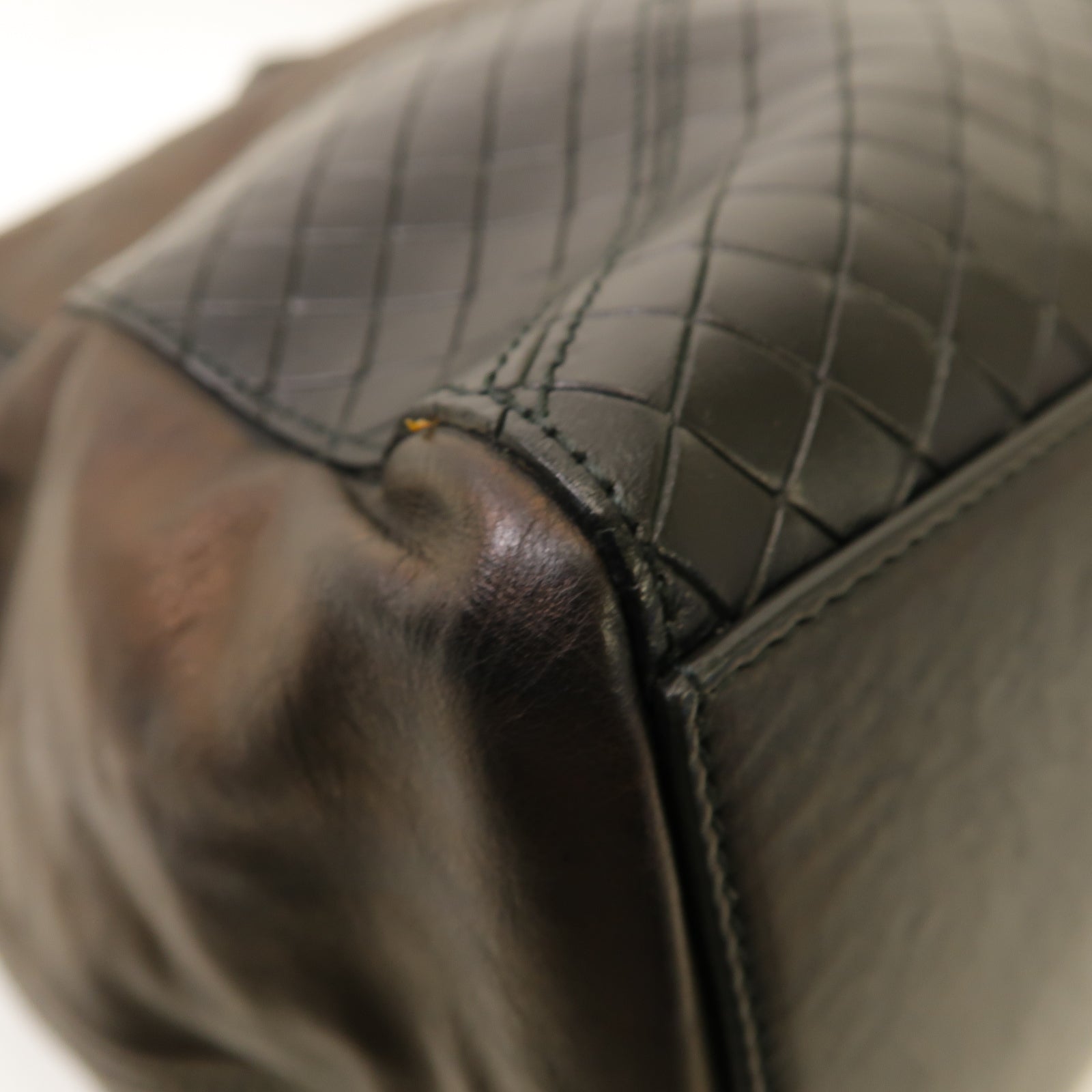 BOTTEGA VENETA 【激減優惠】牛皮皮革Tote Bag手挽袋啡色/黑色