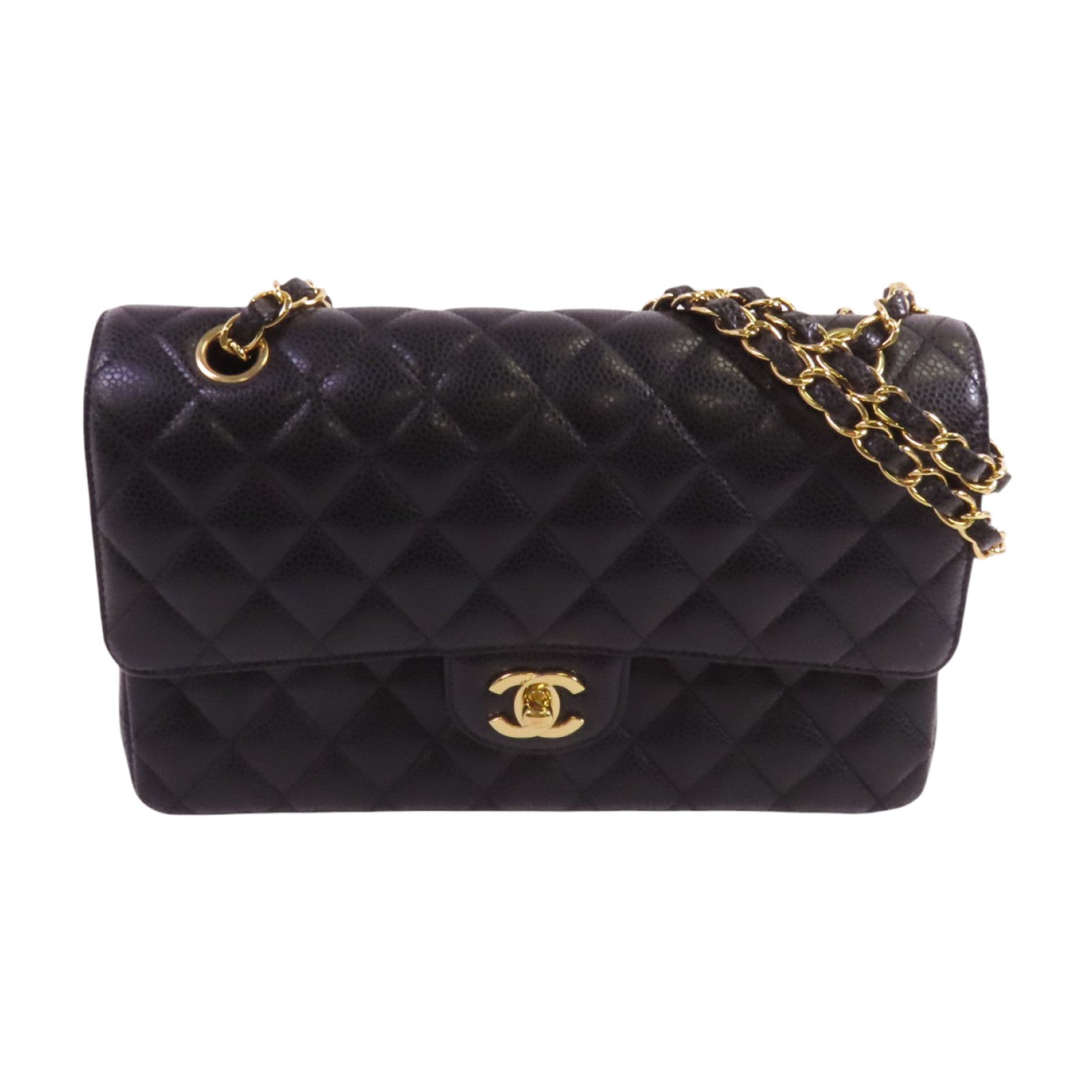 CHANEL 牛皮皮革Classic 25金扣鏈帶肩背袋