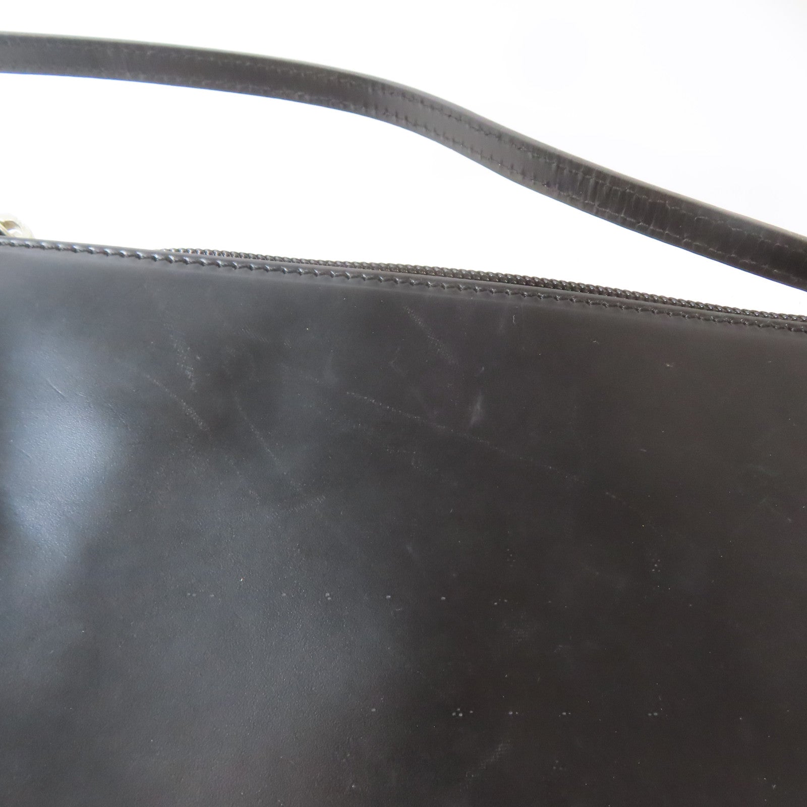BURBERRY 牛皮皮革Shoulder Bag銀扣肩背袋黑色