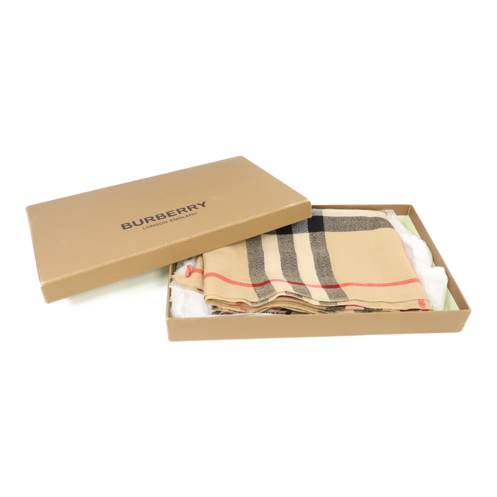 BURBERRY 羊絨Scarf圍巾啡色
