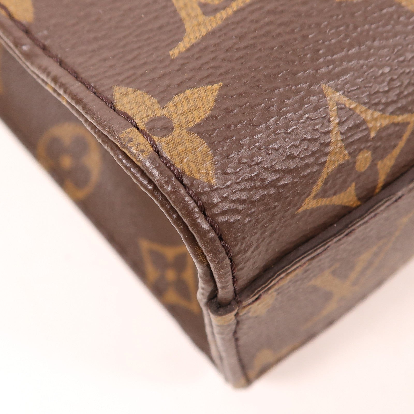 LOUIS VUITTON LV GHW Sac Plat BB 2 Way Shoulder Handbag M45847 Monogram Brown