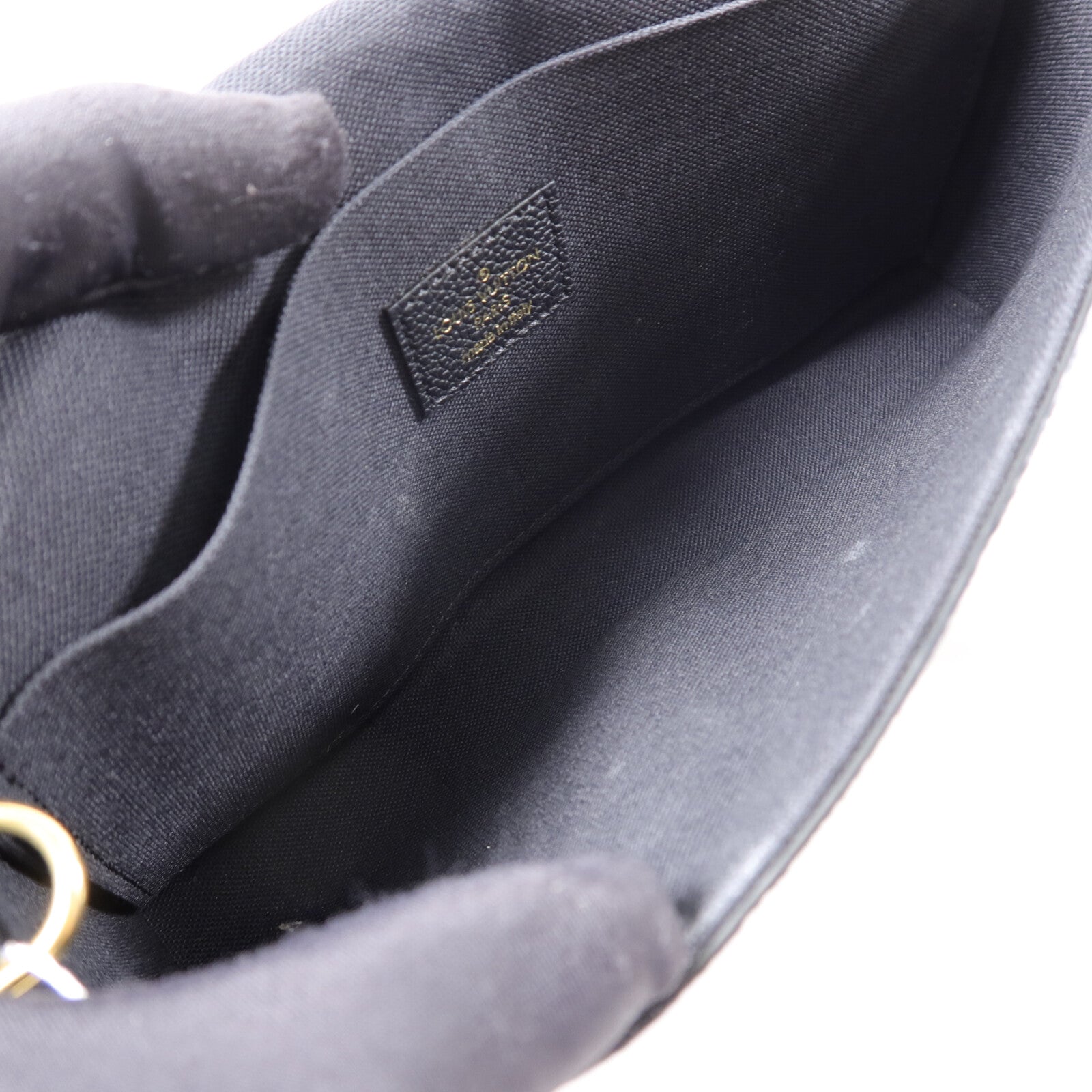 LOUIS VUITTON Monogram Empreinte Felicie Pochette金扣肩背袋