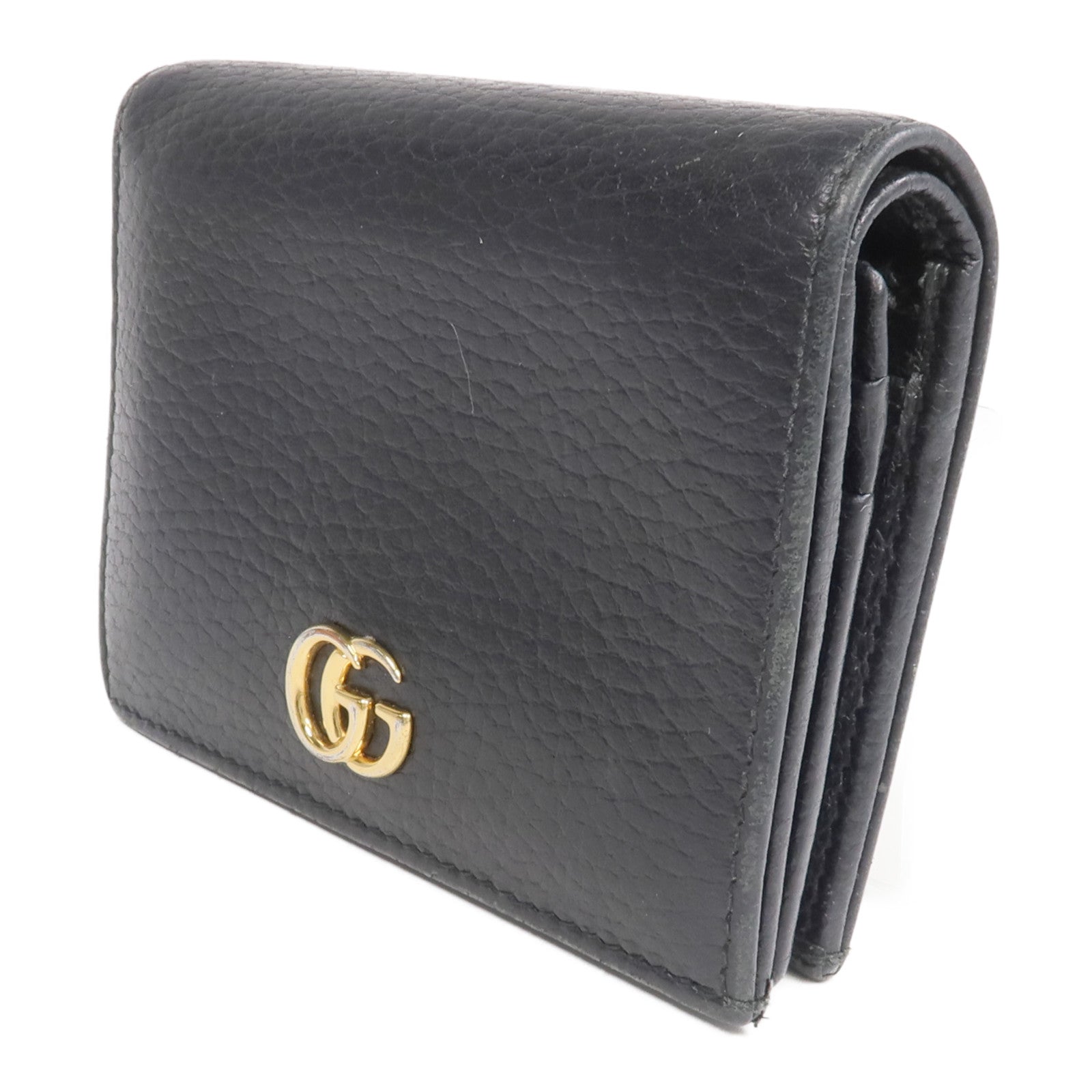 GUCCI 牛皮皮革GG Marmont Wallet金扣錢包