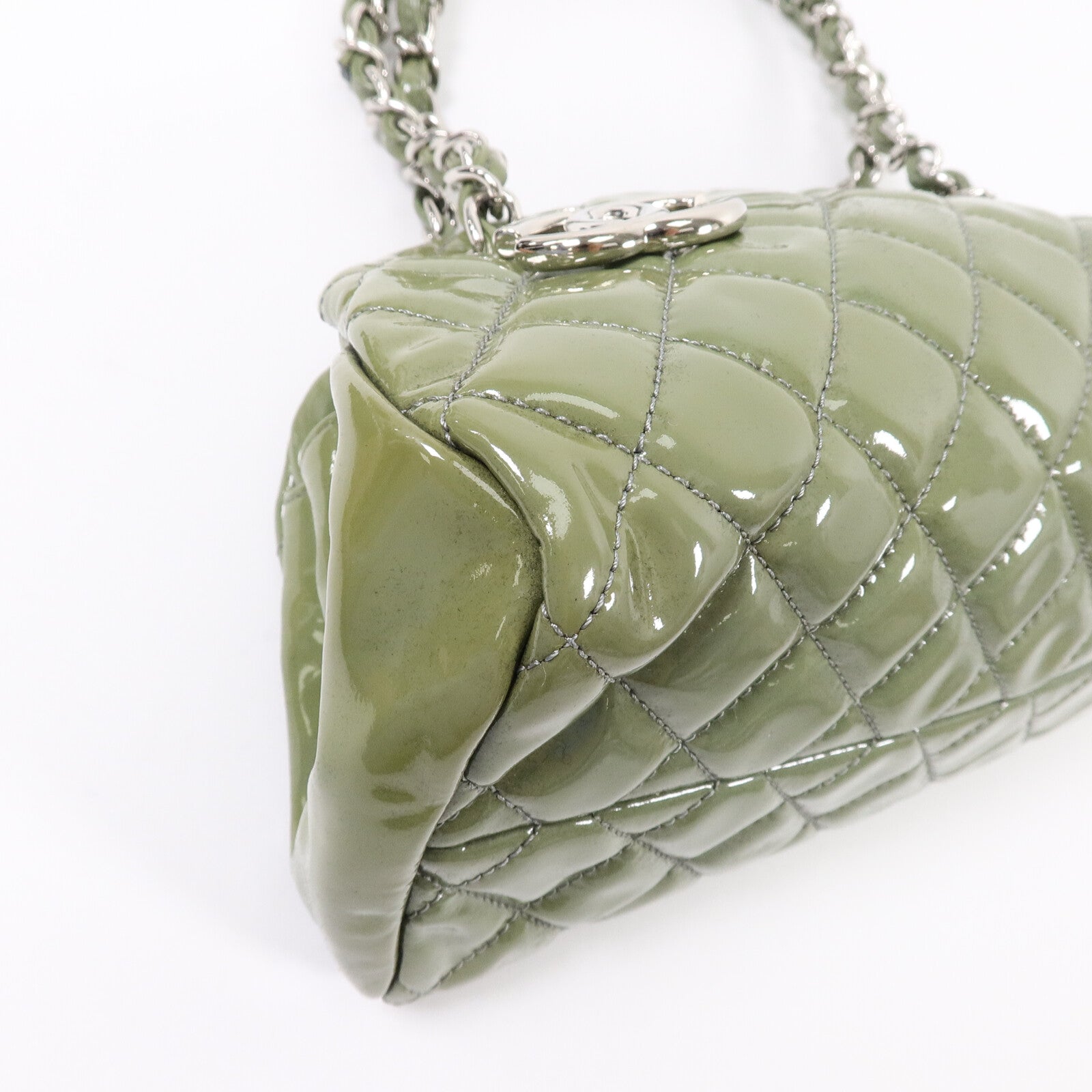 CHANEL 漆皮皮革Chain Shoulder Bag鏈帶肩背袋