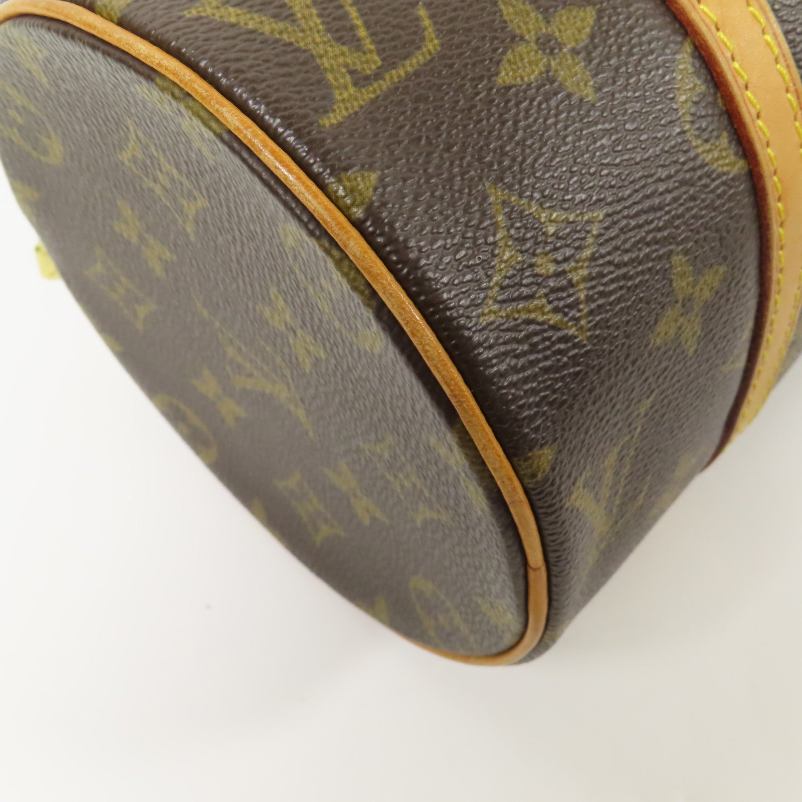 LOUIS VUITTON Monogram Papillon PM金扣手挽袋
