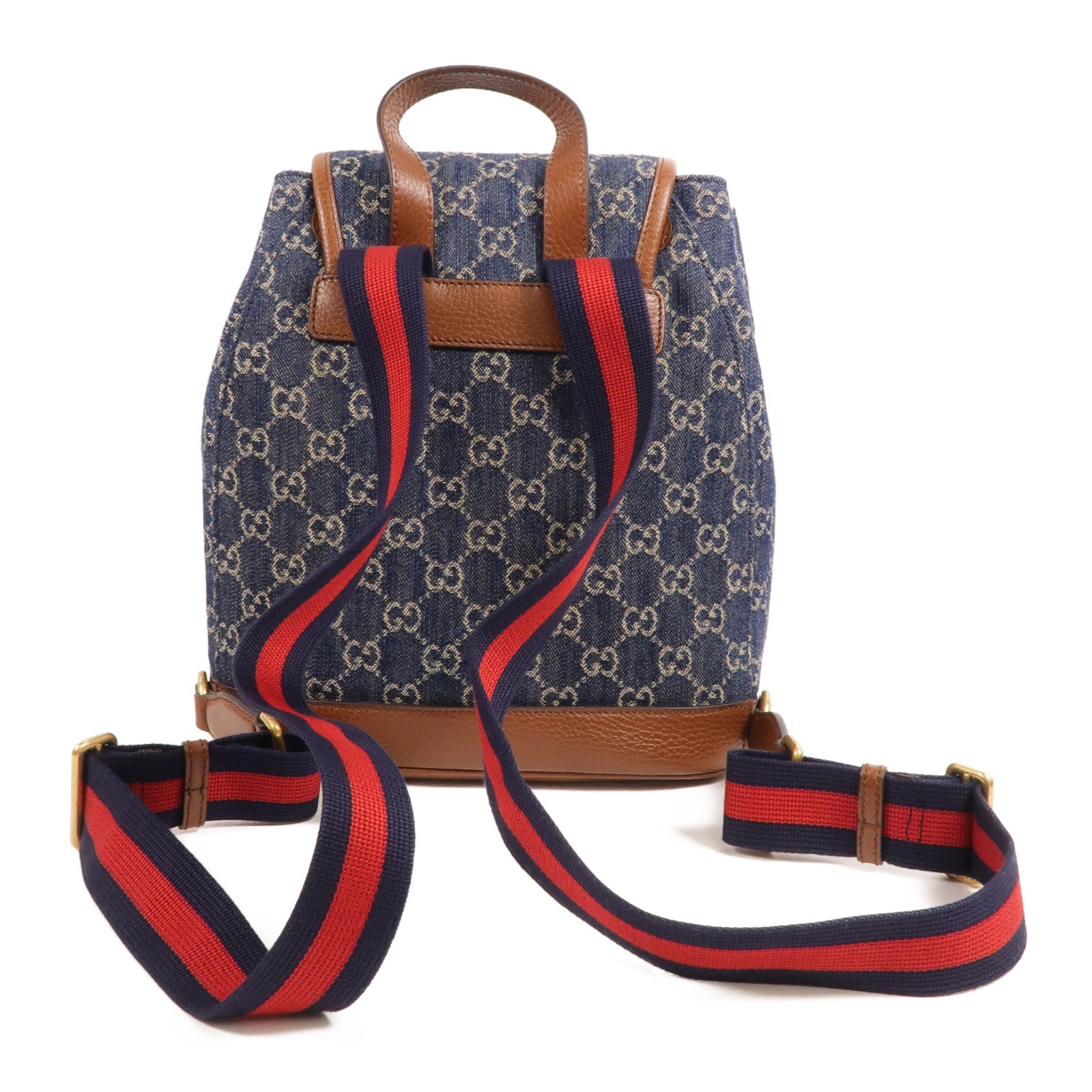 GUCCI Denim/牛皮皮革GG Backpack背包