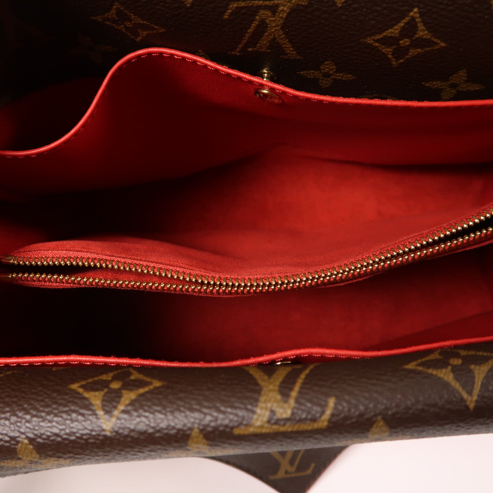 LOUIS VUITTON Monogram Double V金扣手挽肩背兩用袋