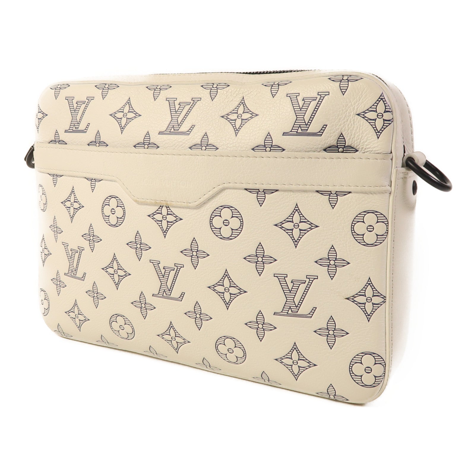 LOUIS VUITTON LV Trio Messenger Shoulder Bag M24754 Monogram Shadow White