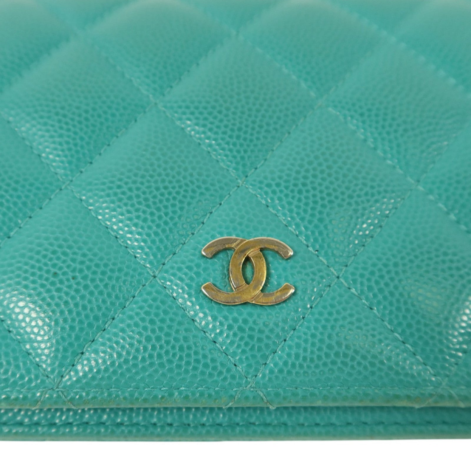 CHANEL 牛皮皮革Classic Flap Long Wallet金扣長錢包