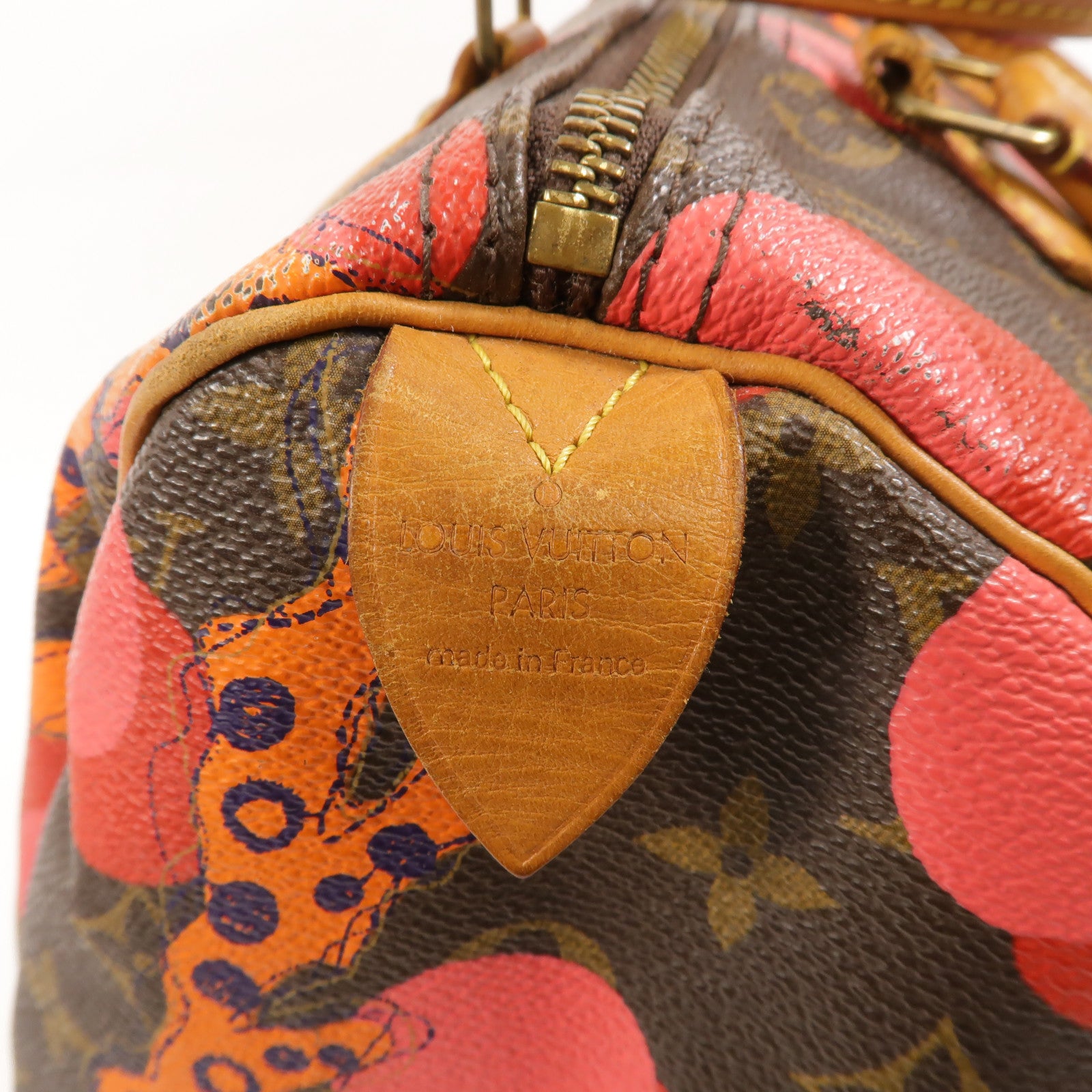LOUIS VUITTON Monogram Ramage Speedy 30金扣手挽袋