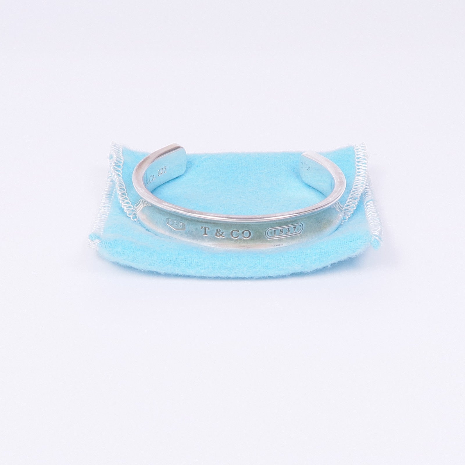 TIFFANY＆CO 925純銀1837 Cuff手鐲