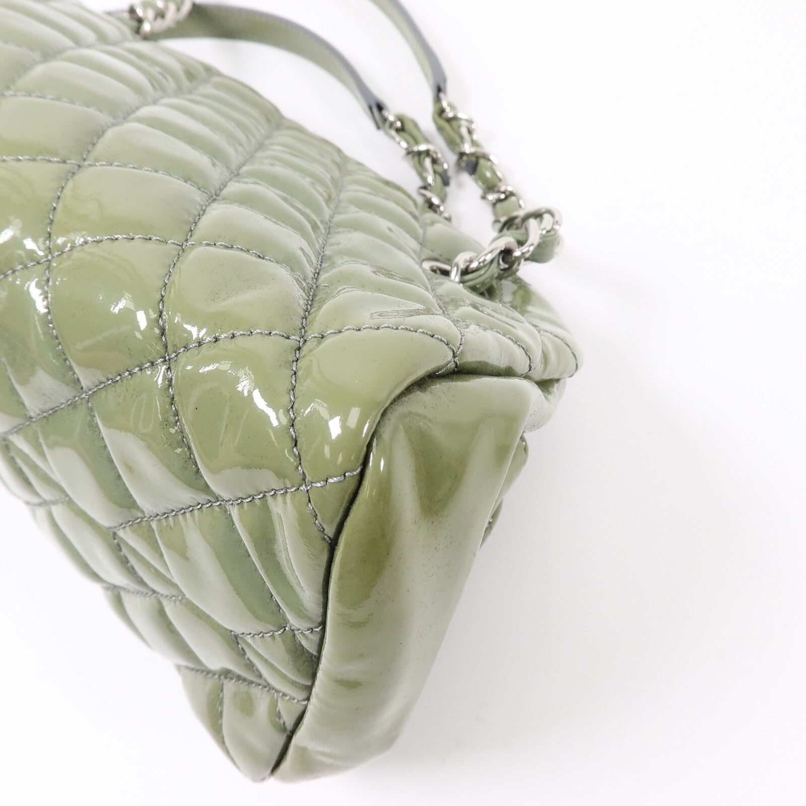 CHANEL 漆皮皮革Chain Shoulder Bag鏈帶肩背袋