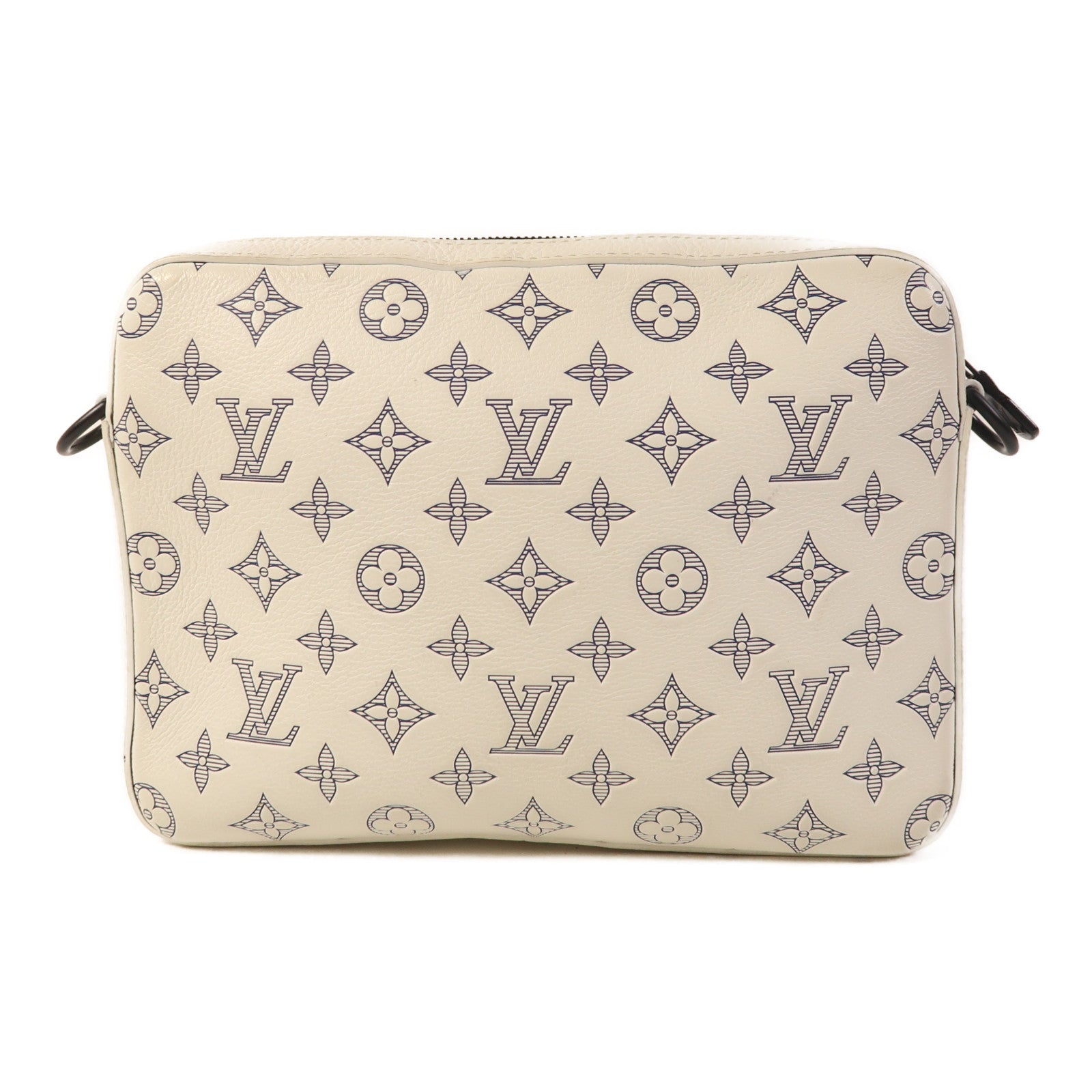 LOUIS VUITTON LV Trio Messenger Shoulder Bag M24754 Monogram Shadow White
